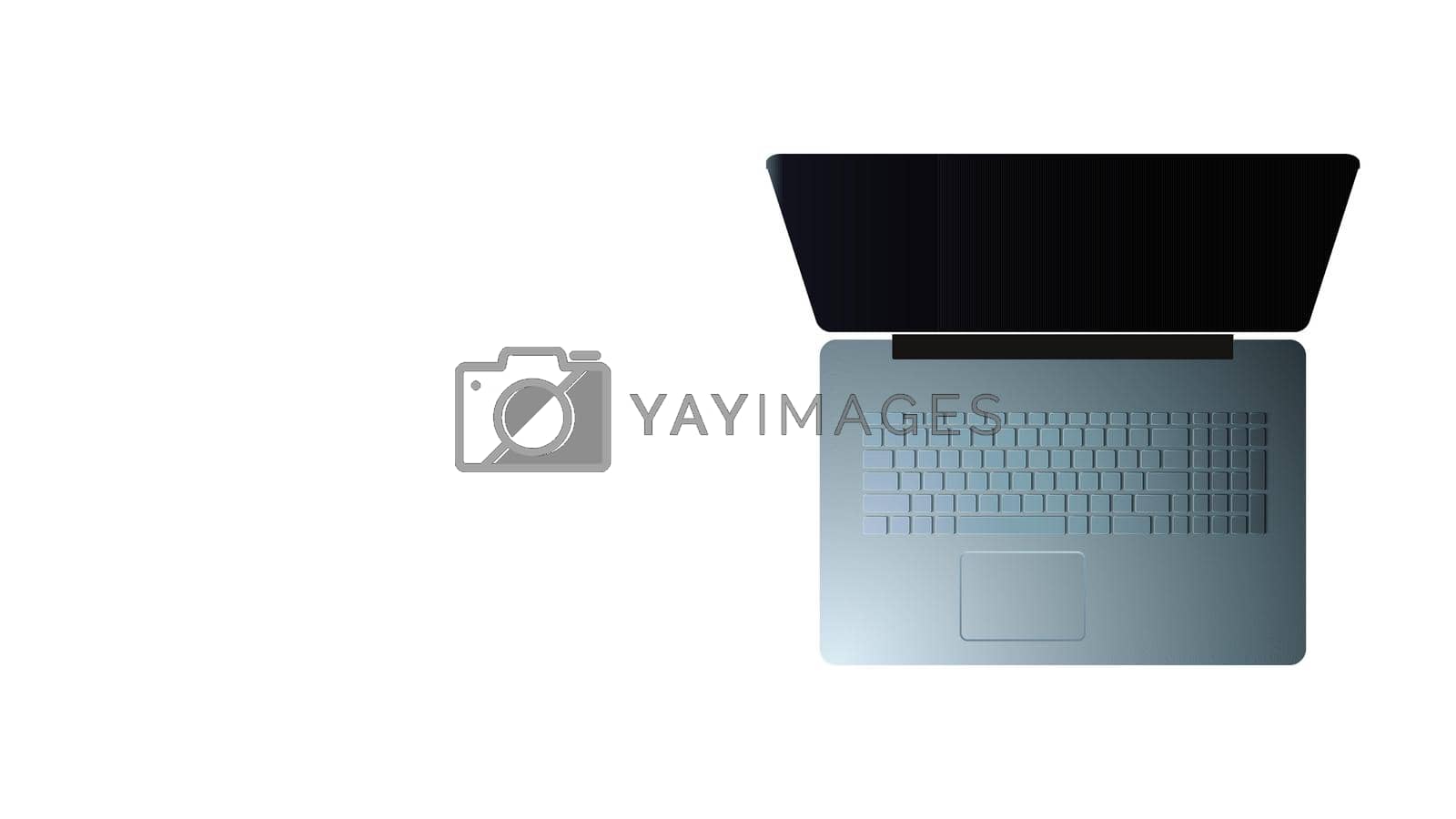 Flat isometric laptop vector. Computer technology isometric screen. EPS 10