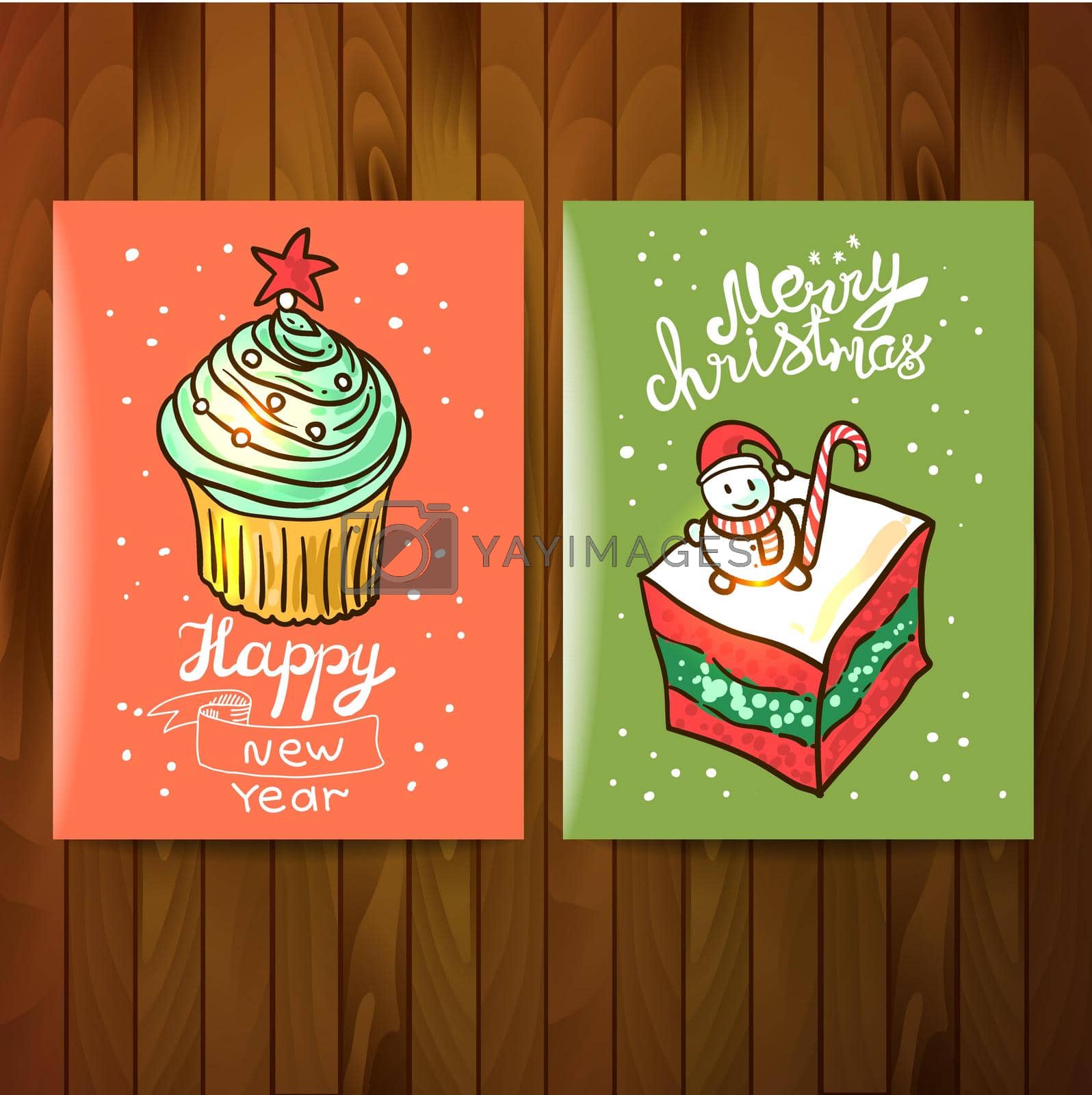 Royalty free image of illustration christmas sweets by steshnikova