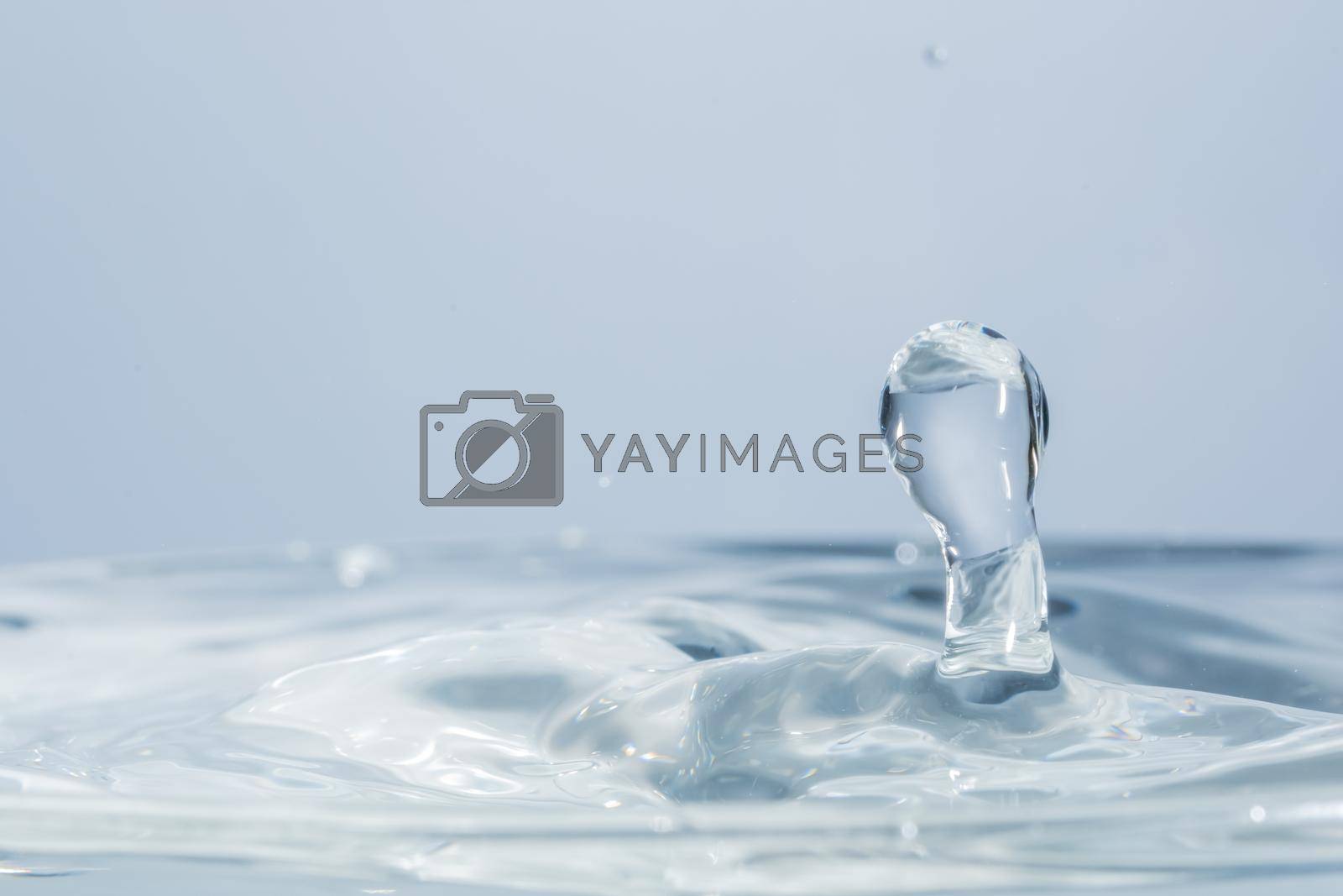 Royalty free image of Waves and water drops by yayimage