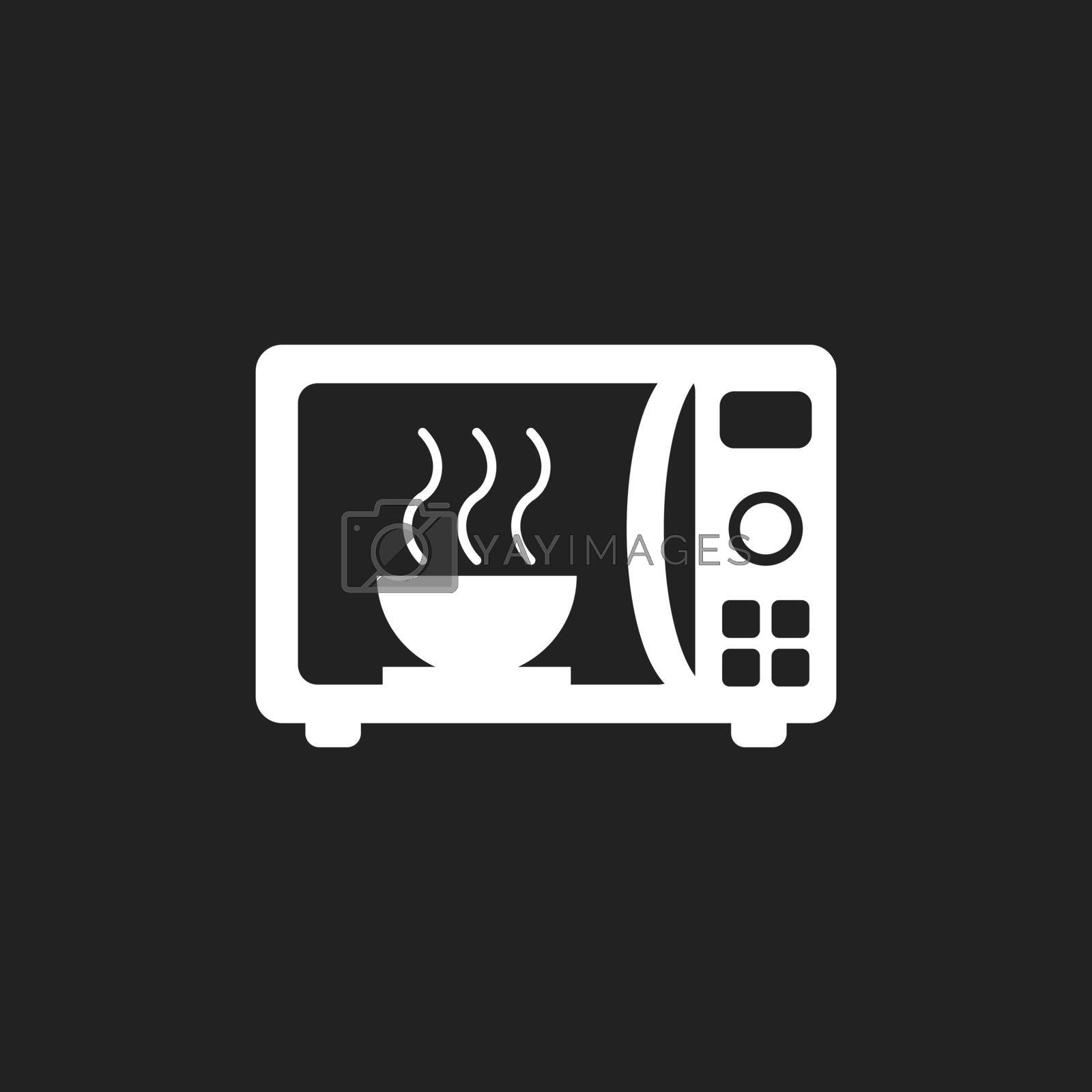 Royalty free image of Microwave flat vector icon. Microwave oven symbol logo illustration. by LysenkoA