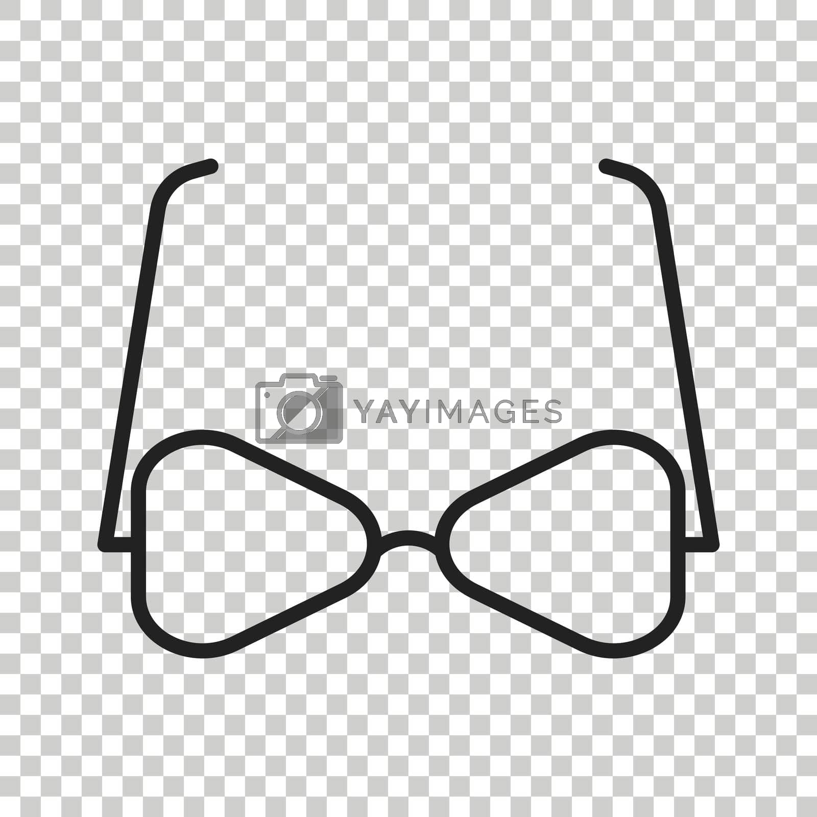 Royalty free image of Sunglasse vector icon. Eyewear flat illustration. by LysenkoA