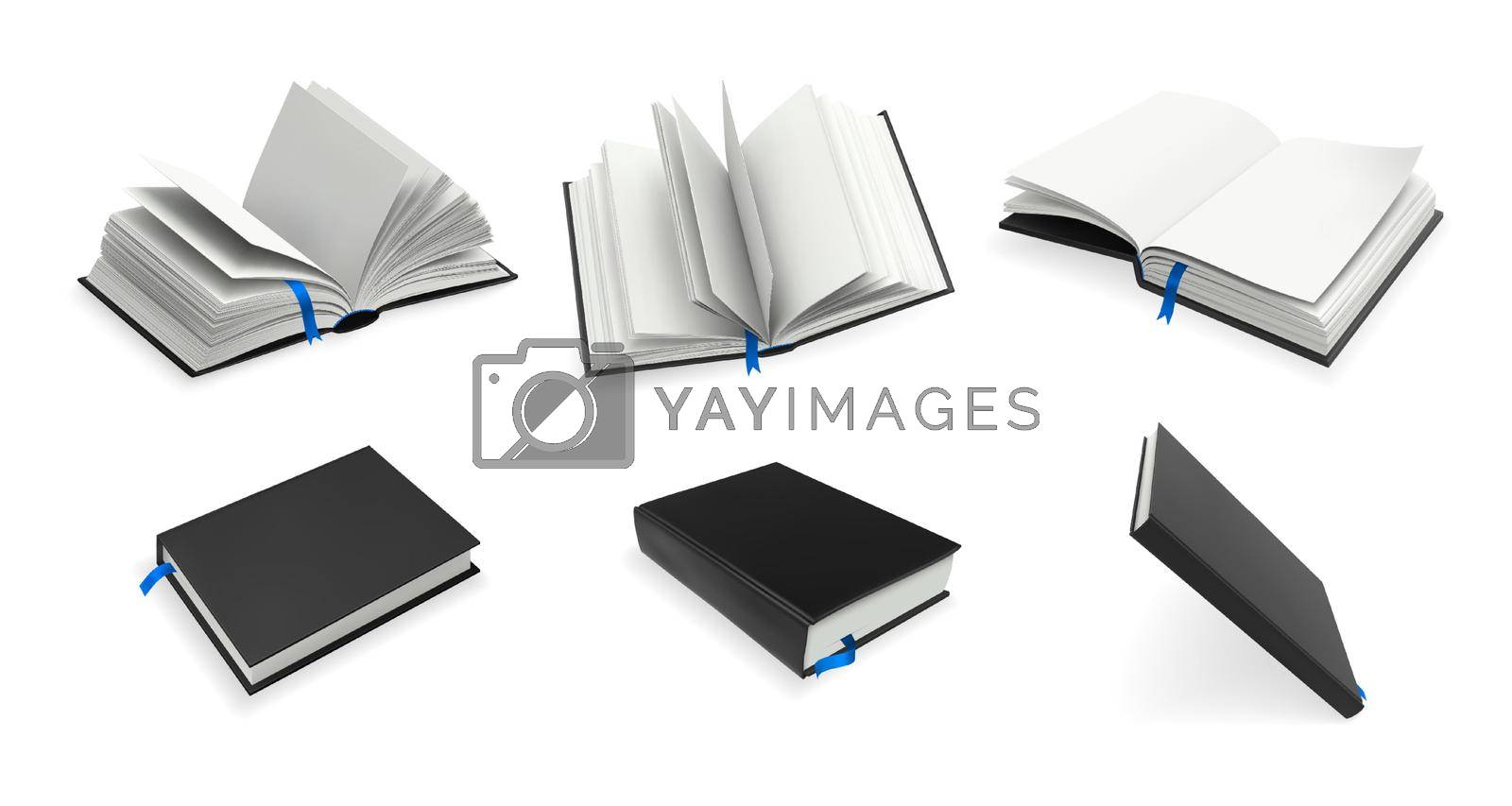 Royalty free image of Realistic books set collection by Vasilyeu