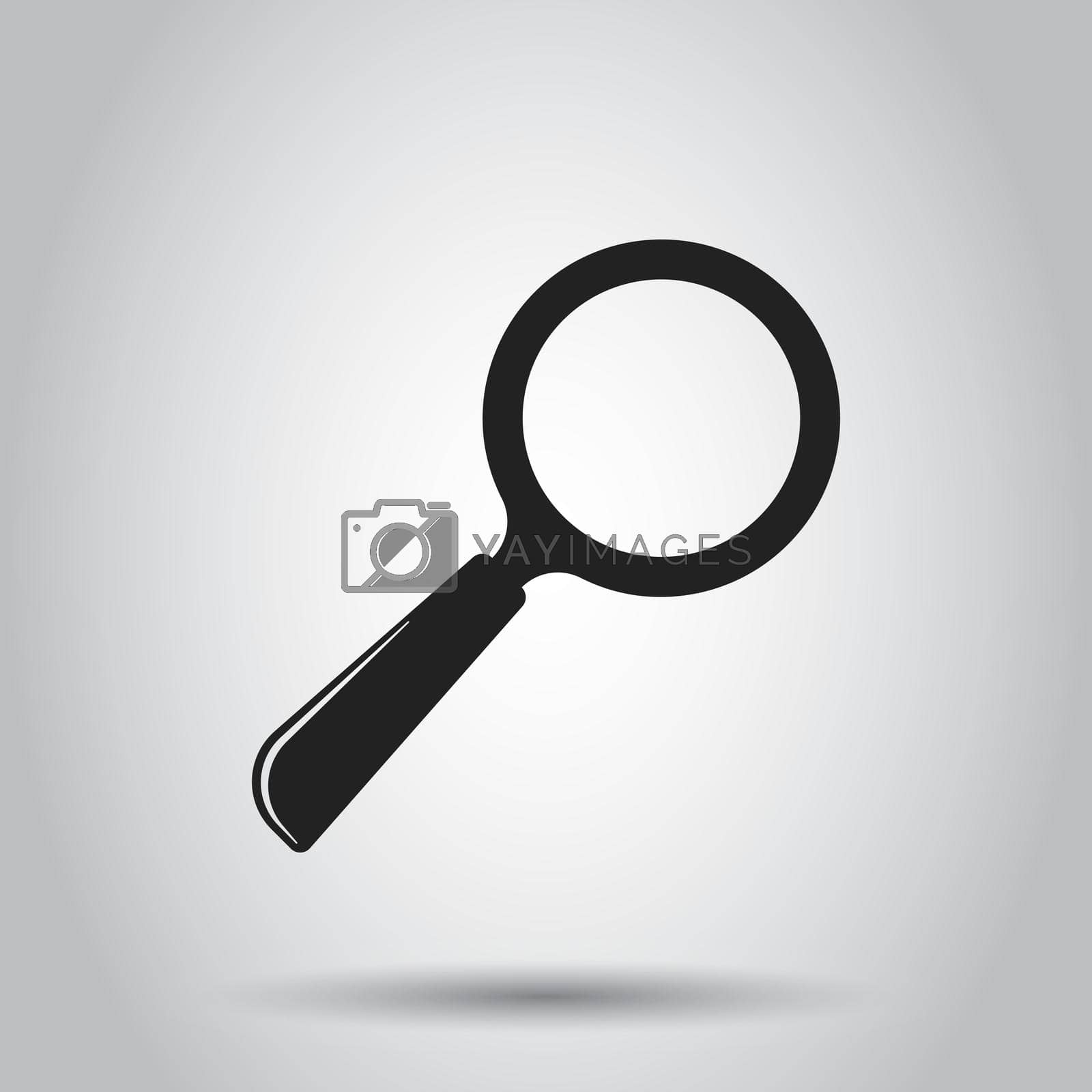 Royalty free image of Loupe icon vector. Magnifier in flat style. Search sign concept. by LysenkoA
