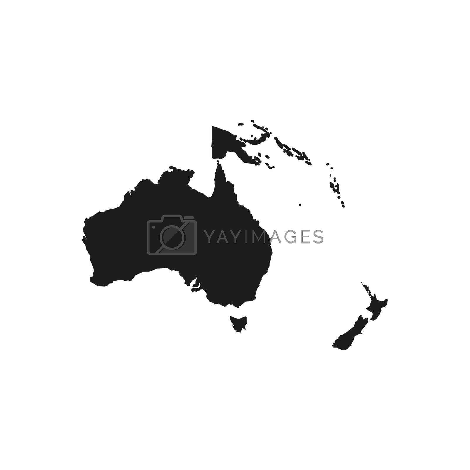 Royalty free image of Australia map vector, on white background, vector illustration. by Vertyb