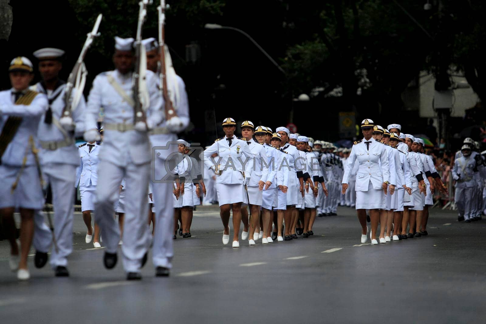 Royalty free image of navy military during parade by joasouza