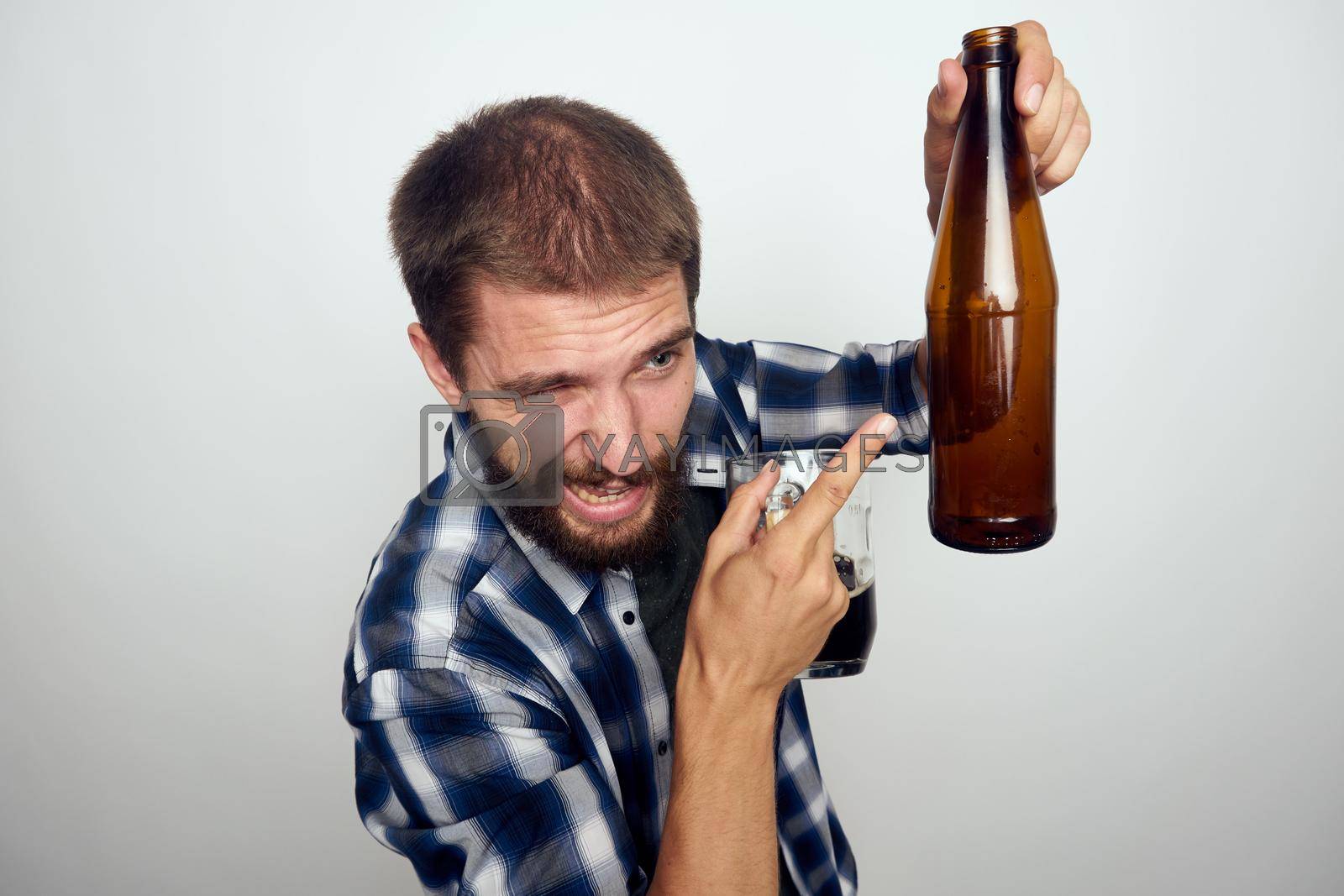 Royalty free image of drunk man alcoholism problems emotions depression Lifestyle by Vichizh