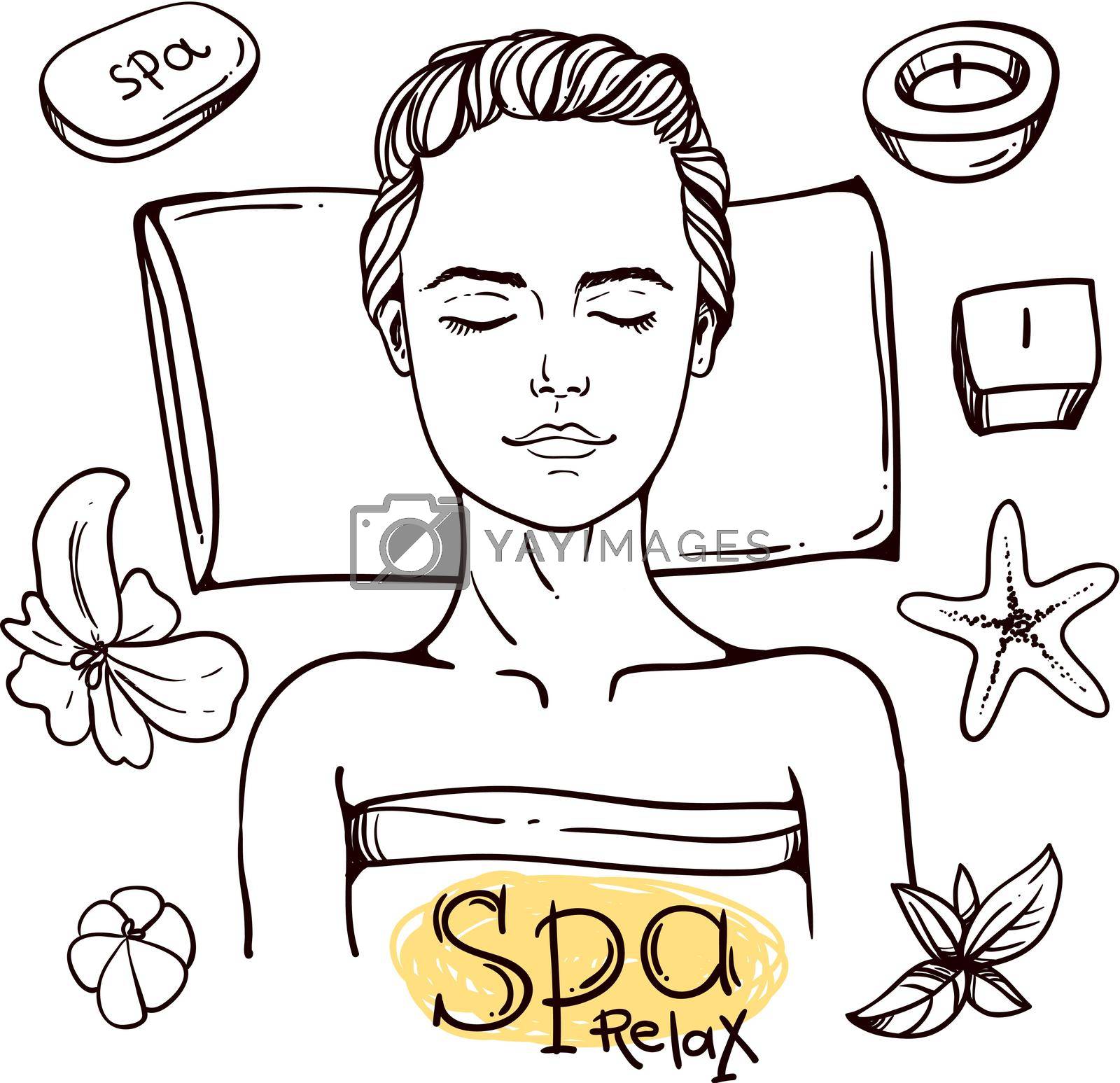 Royalty free image of Spa woman waiting spa massage her face. by steshnikova