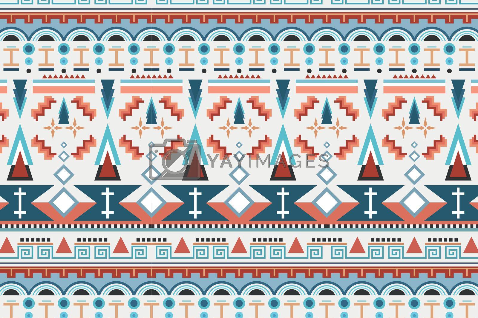 Tribal seamless pattern background vector