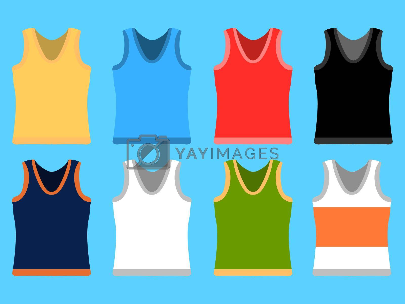 Royalty free image of Tank Top set by Alxyzt