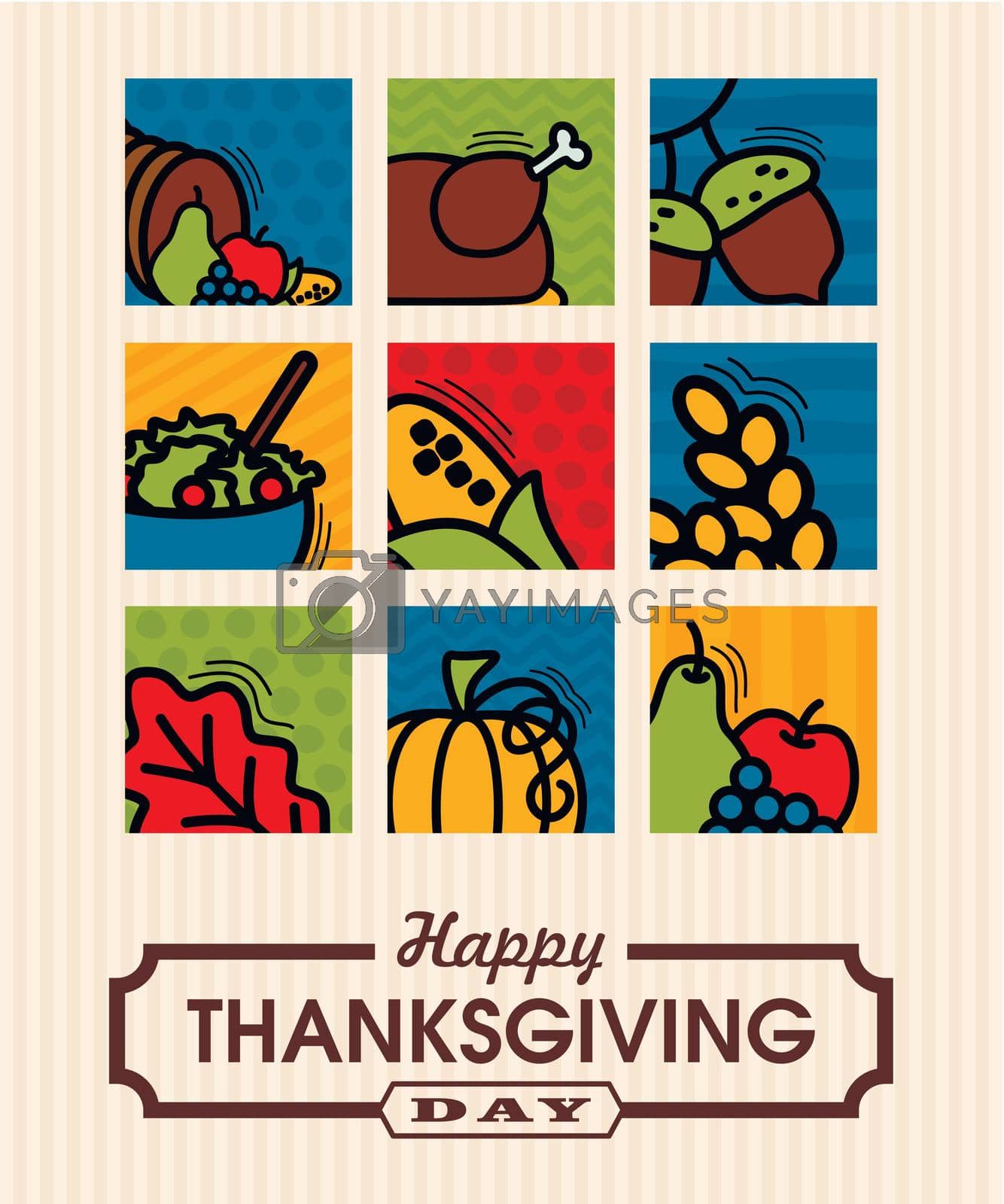 Royalty free image of Thanksgiving greeting card by nosik