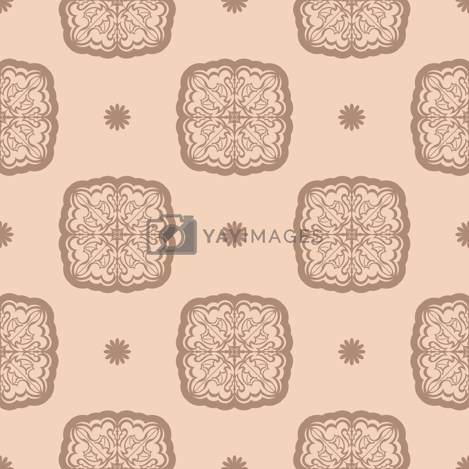 Seamless geometric line pattern in eastern or arabic style. Good for backgrounds and prints. Vector illustration.