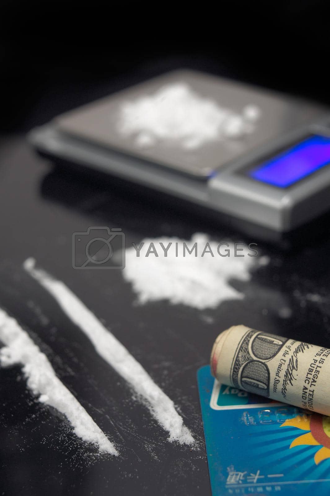 Royalty free image of cocaine addiction  by keko64