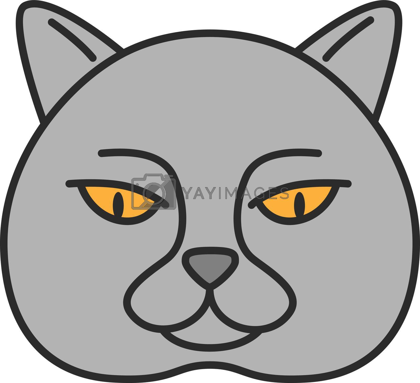 Royalty free image of British shorthair cat color icon by bsd