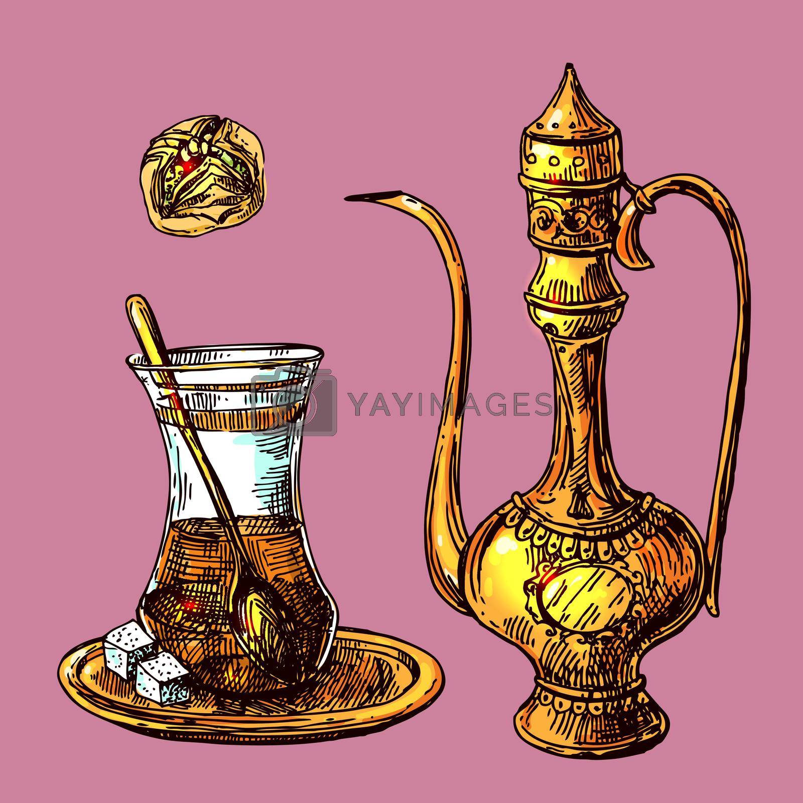 Royalty free image of East tea illustration by steshnikova