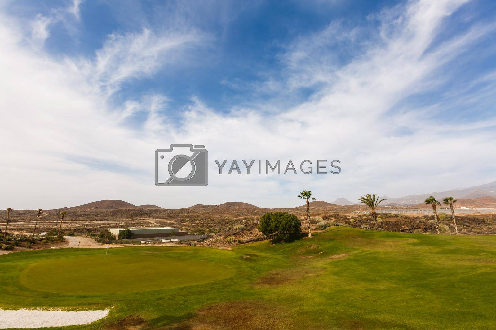 Royalty free image of Golf course on Canary Island Tenerife, Spain by Andelov13