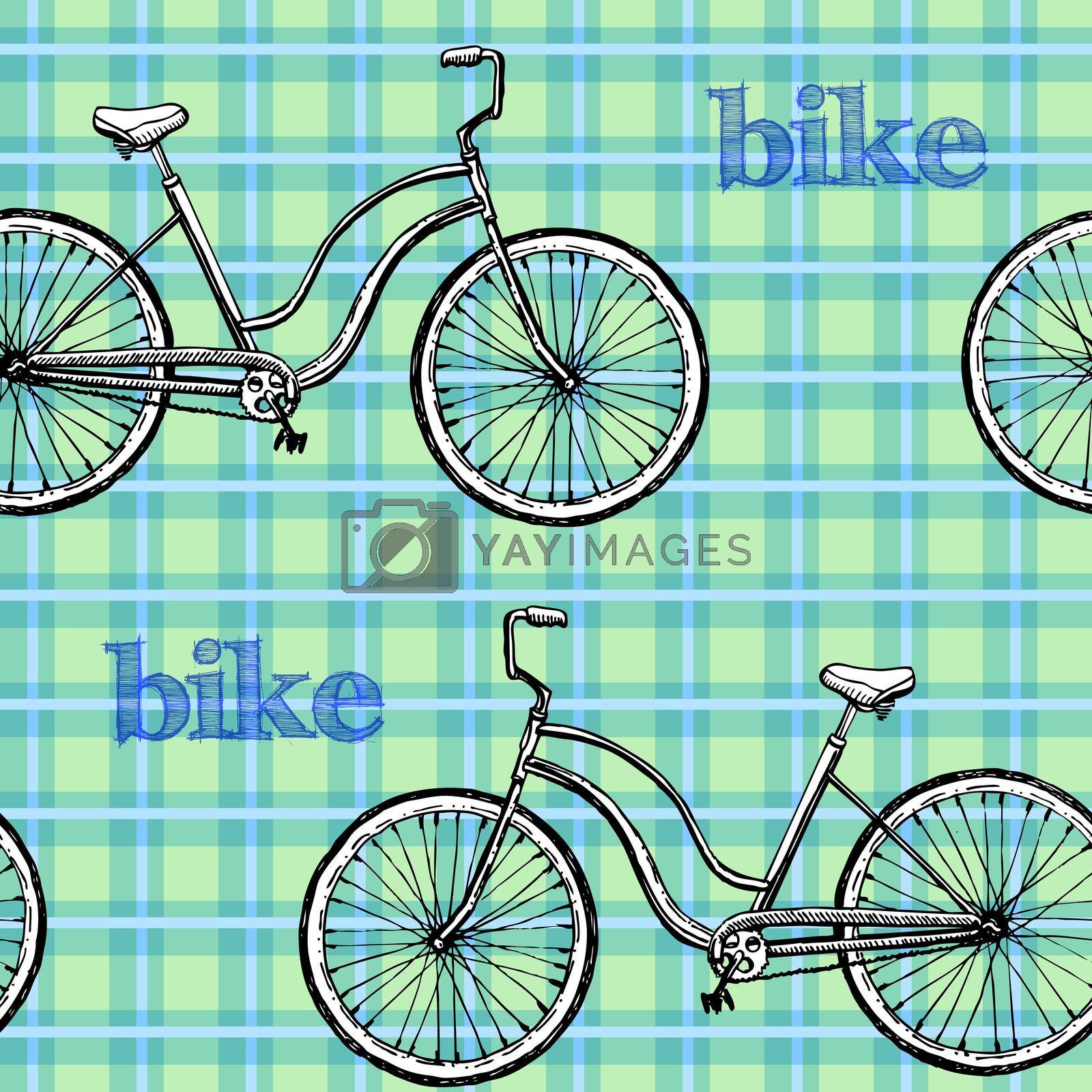 seamless pattern bikes