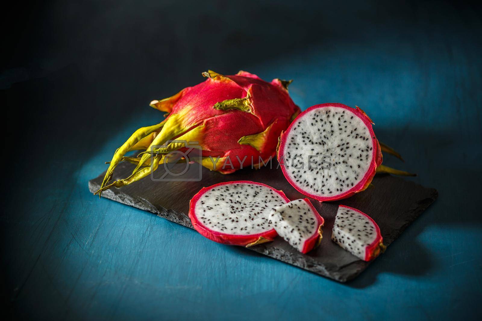 Royalty free image of Raw organic dragon fruit  by grafvision