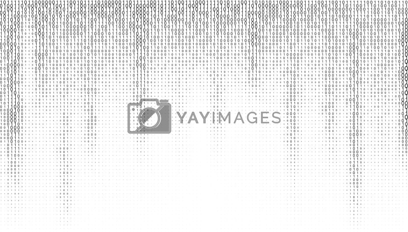 Royalty free image of Gradient Binary Code Digits Background by VectorThings