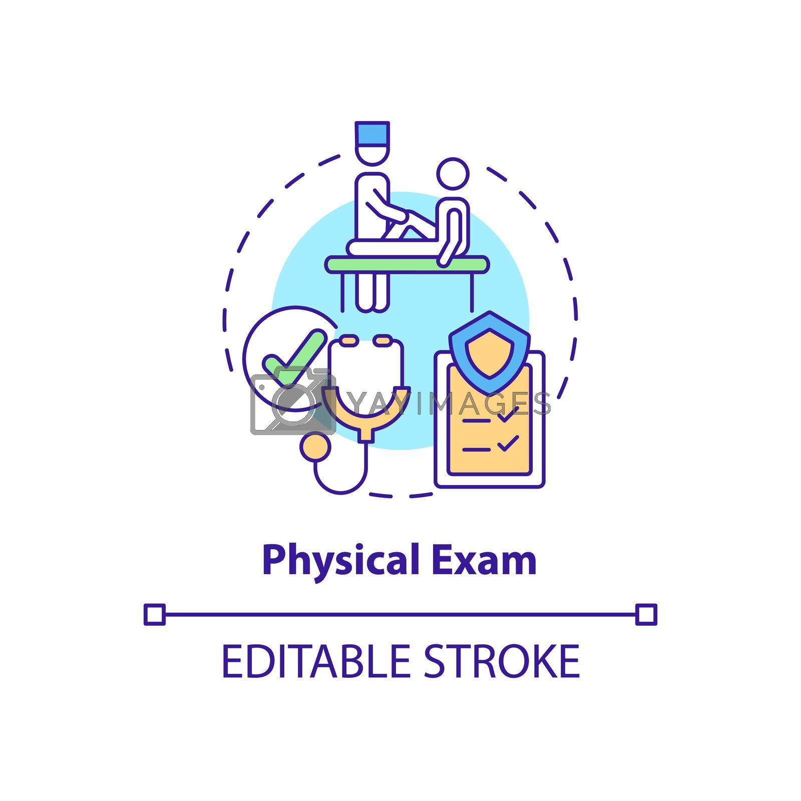 Royalty free image of Physical exam concept icon by bsd