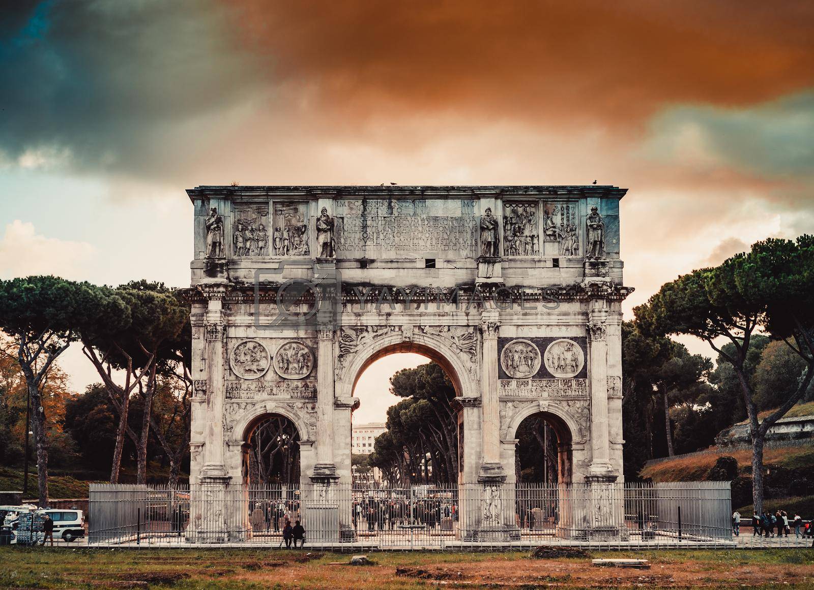 Royalty free image of Arch of Constantine in Rome by tan4ikk1
