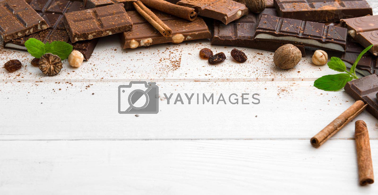 Royalty free image of variety of chocolate by tan4ikk1