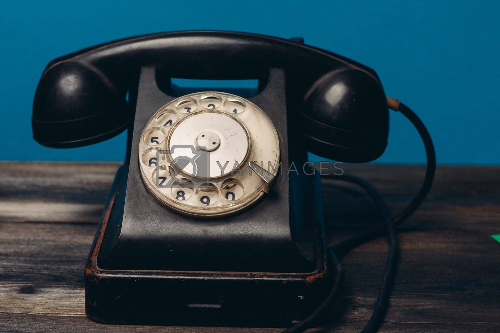 retro telephone nostalgia communication antique close-up technology. High quality photo