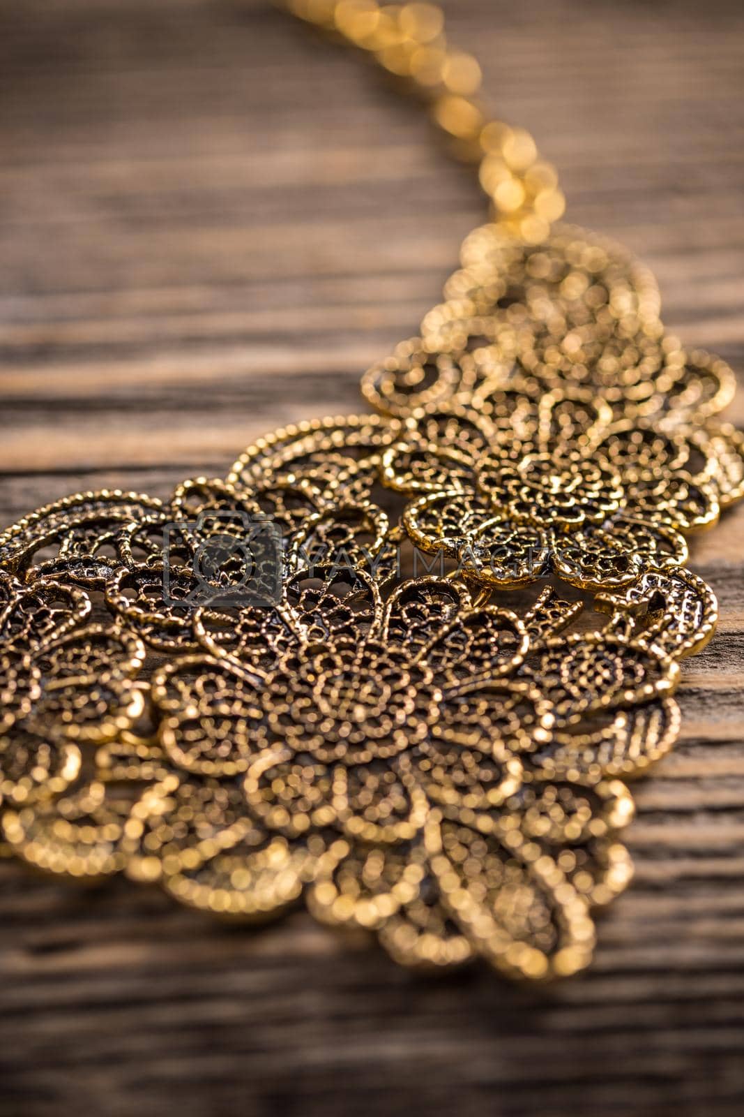 Royalty free image of Goldplated feminine necklace by grafvision