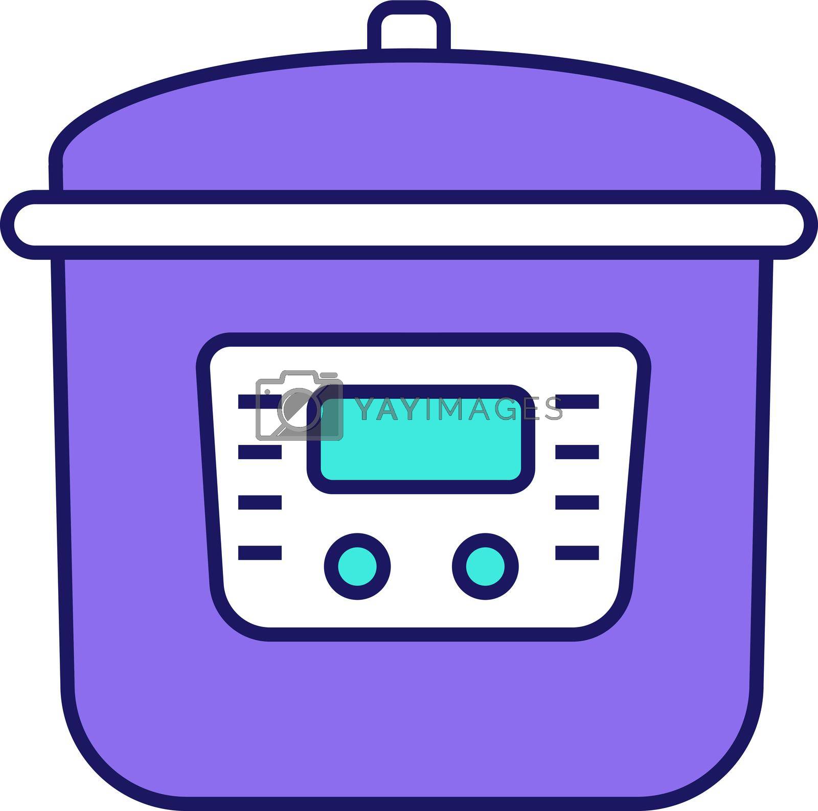 Royalty free image of Multi cooker color icon by bsd