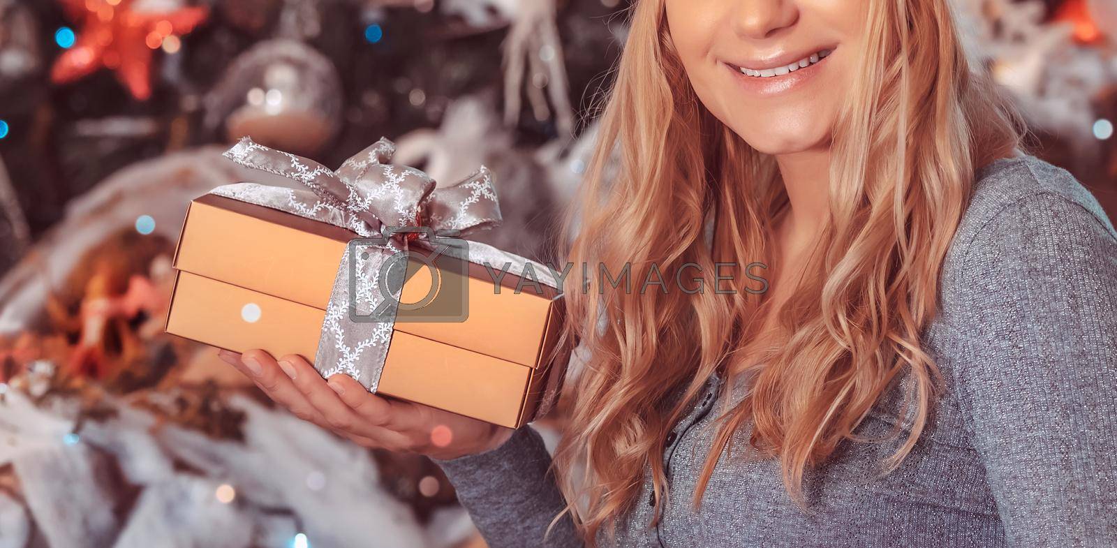 Royalty free image of New Year's Gift Exchange by Anna_Omelchenko