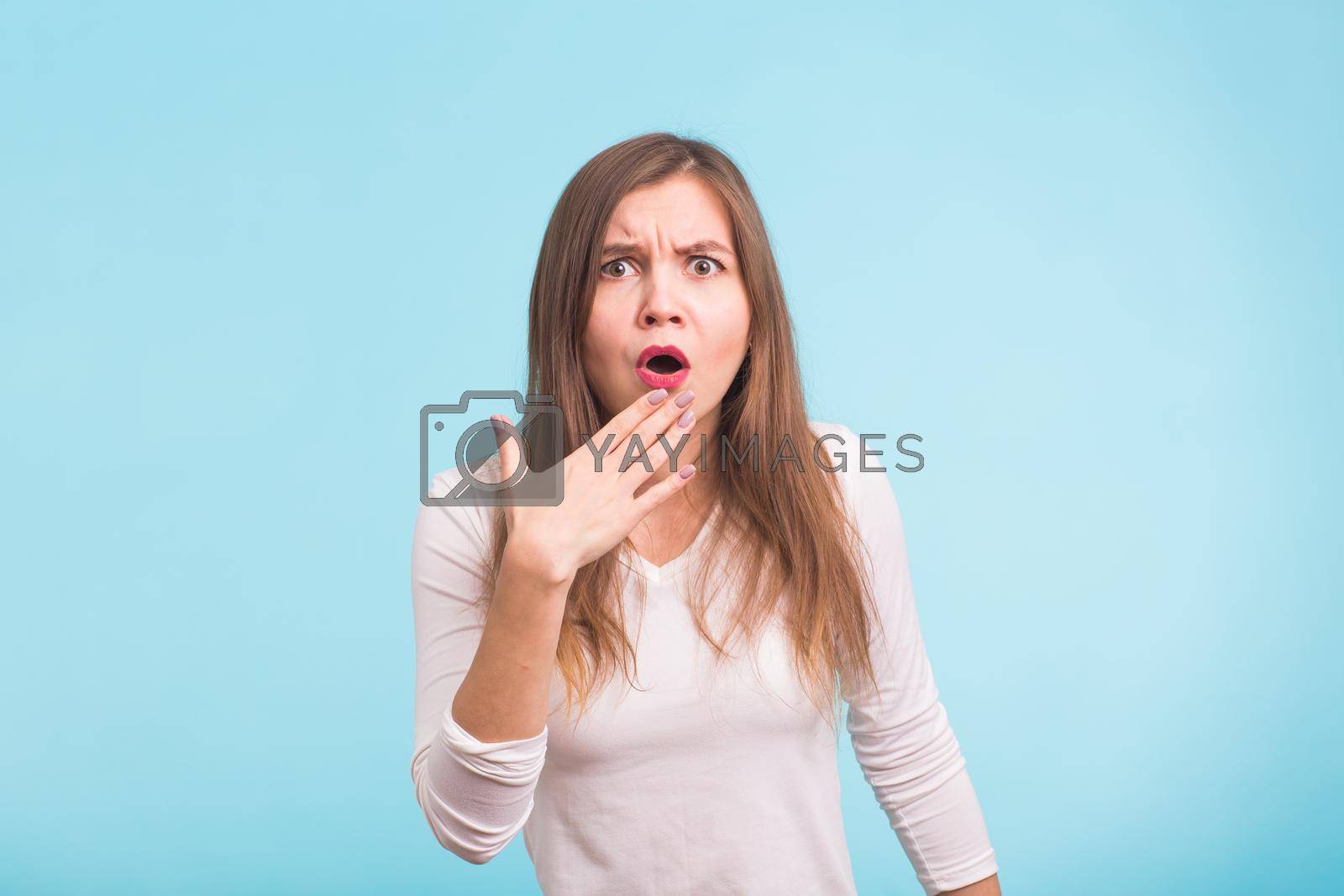 Royalty free image of Concerned scared woman by Satura86