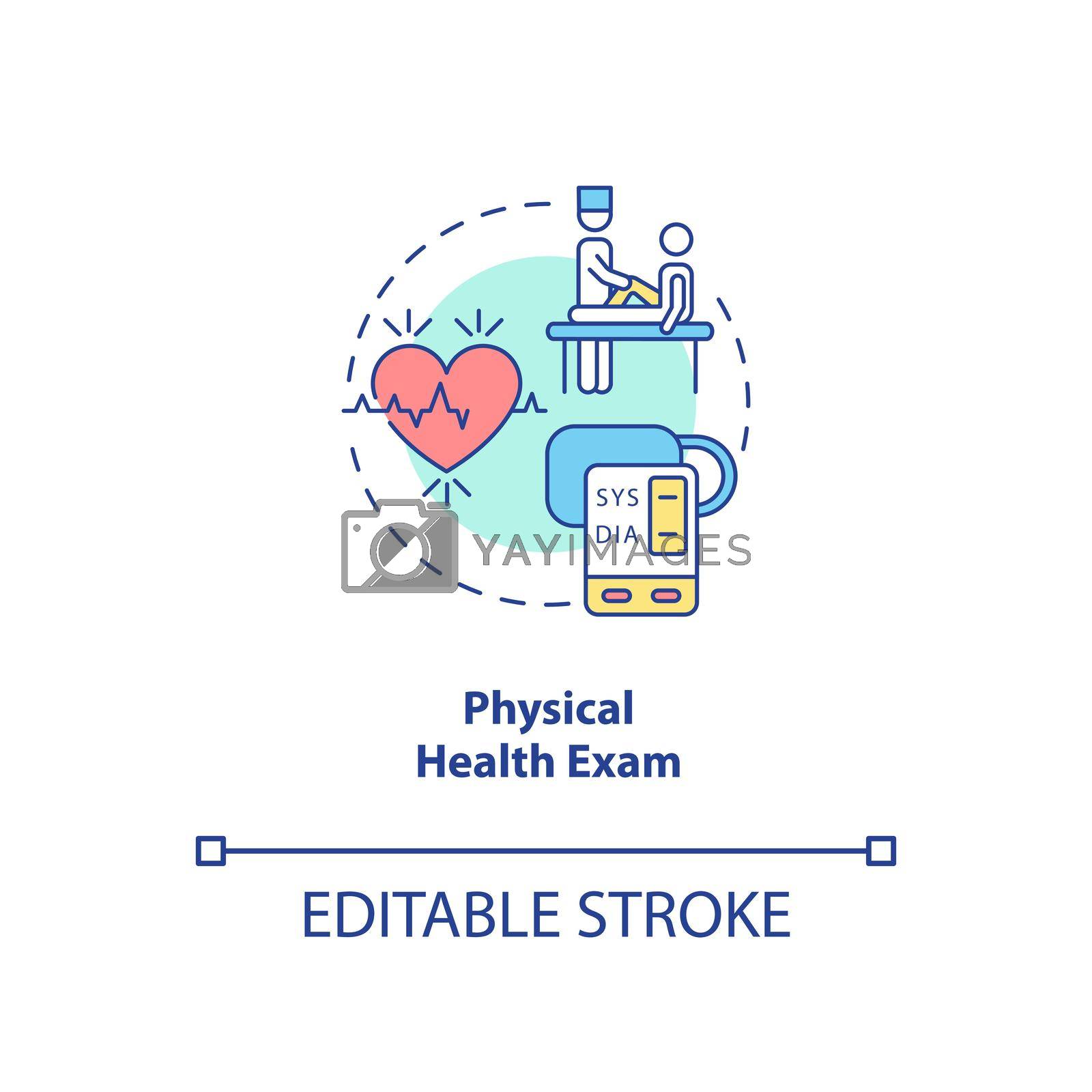 Royalty free image of Physical health exam concept icon by bsd