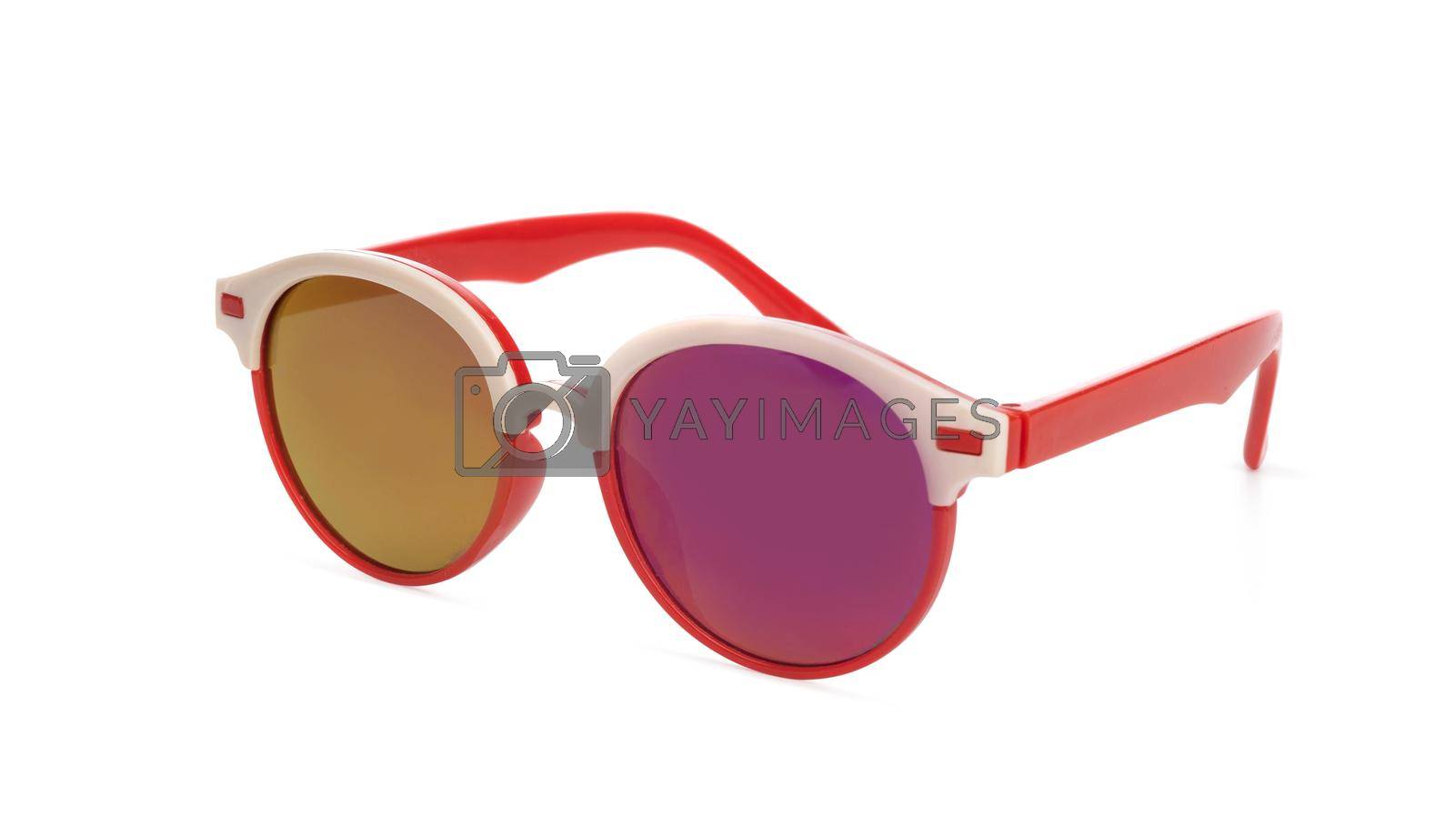 Royalty free image of Sunglasses in red frame by GekaSkr