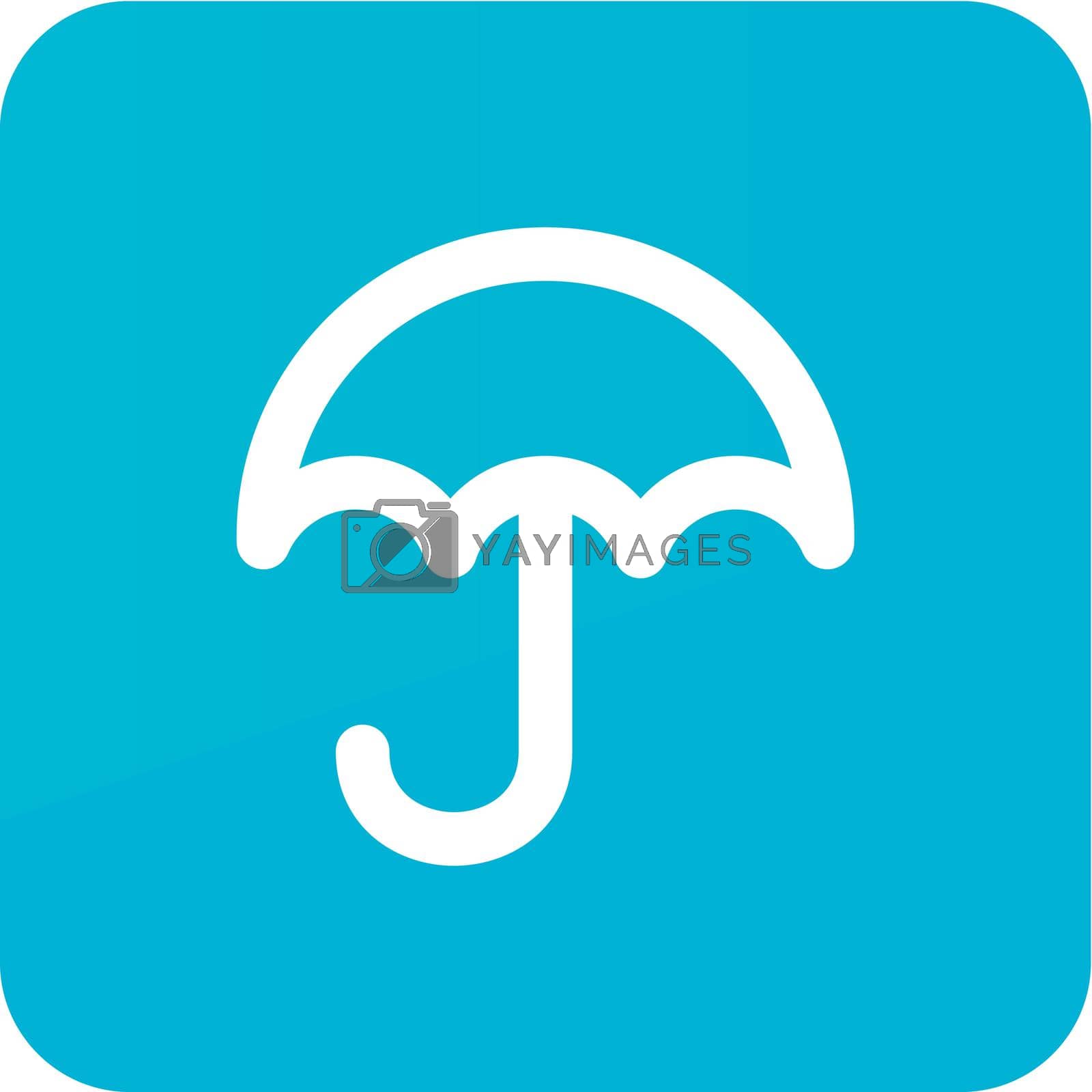 Umbrella Rain outline icon. Meteorology. Weather. Vector illustration eps 10
