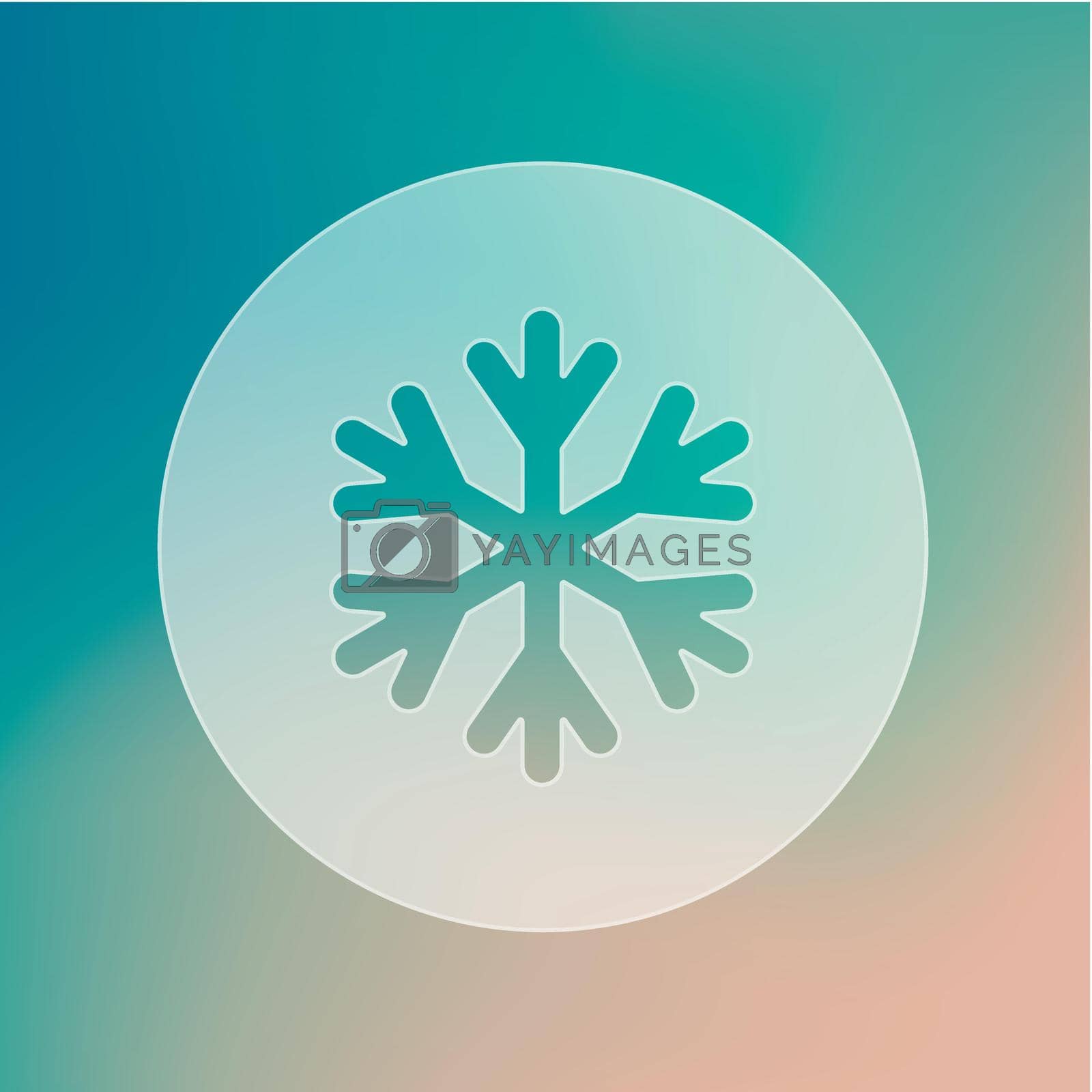 Snowflake Snow transparent icon. Meteorology. Weather. Vector illustration eps 10