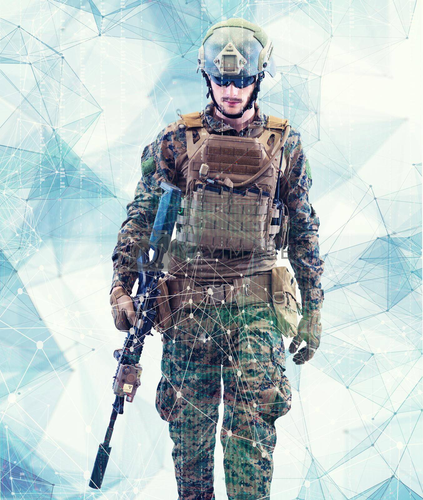 Royalty free image of soldier glitch by dotshock