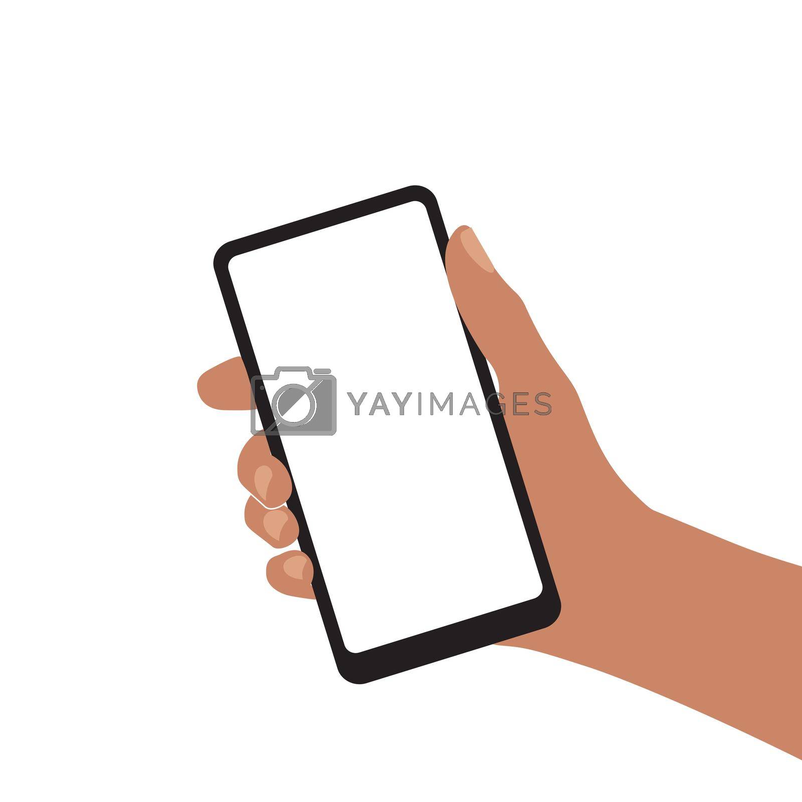 Royalty free image of Smartphone in hand by GALA_art