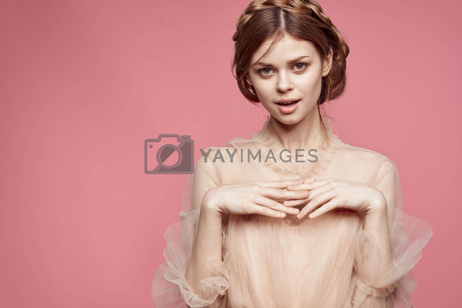 pretty woman attractive look lifestyle romance isolated background. High quality photo