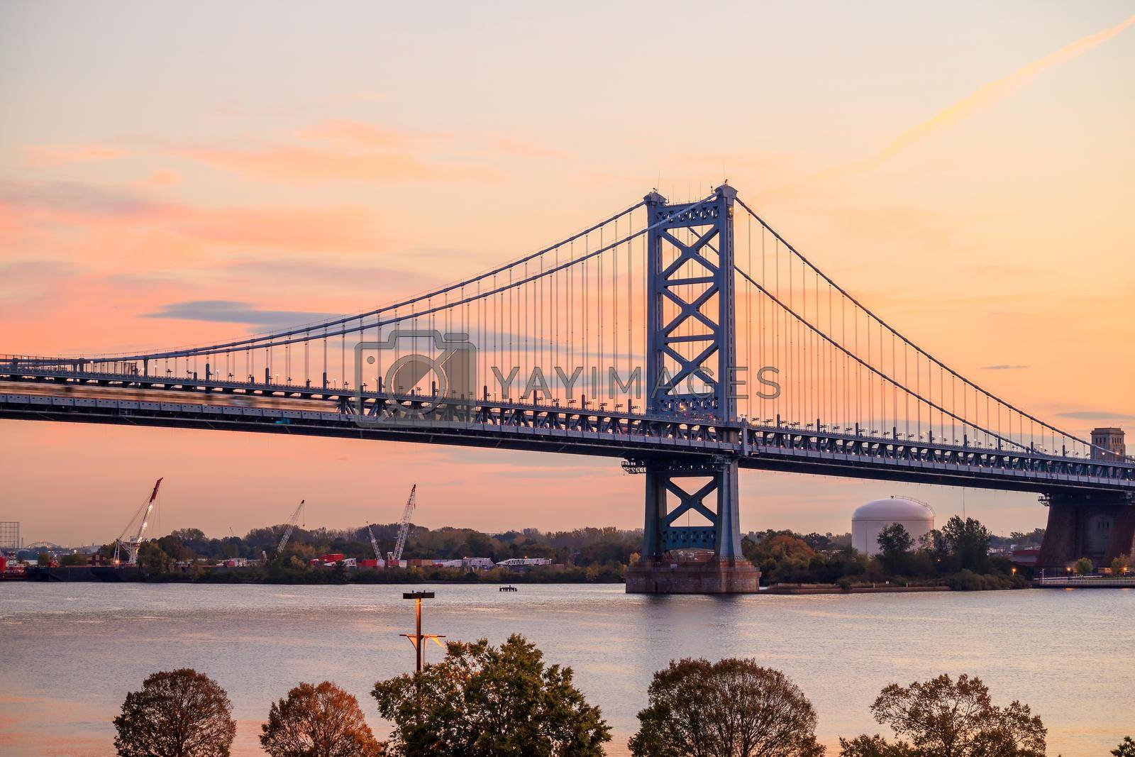 Royalty free image of Ben Franklin Bridge in  Philadelphia  by f11photo