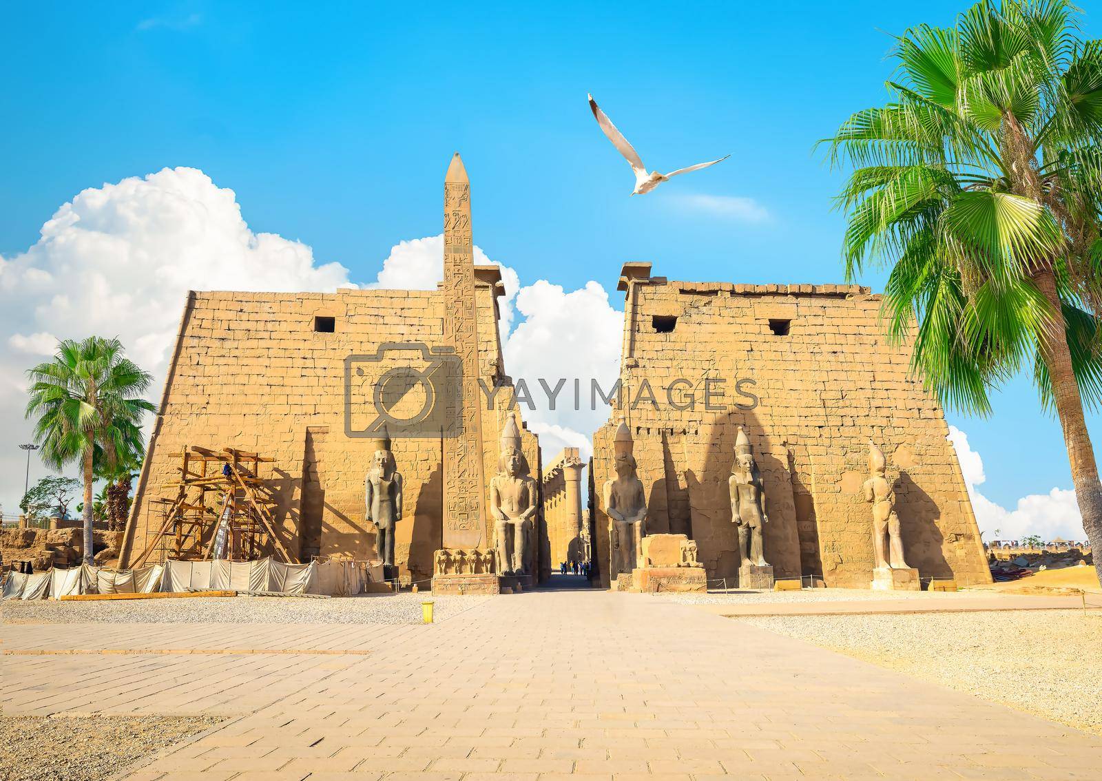 Royalty free image of The ancient Luxor temple by Givaga