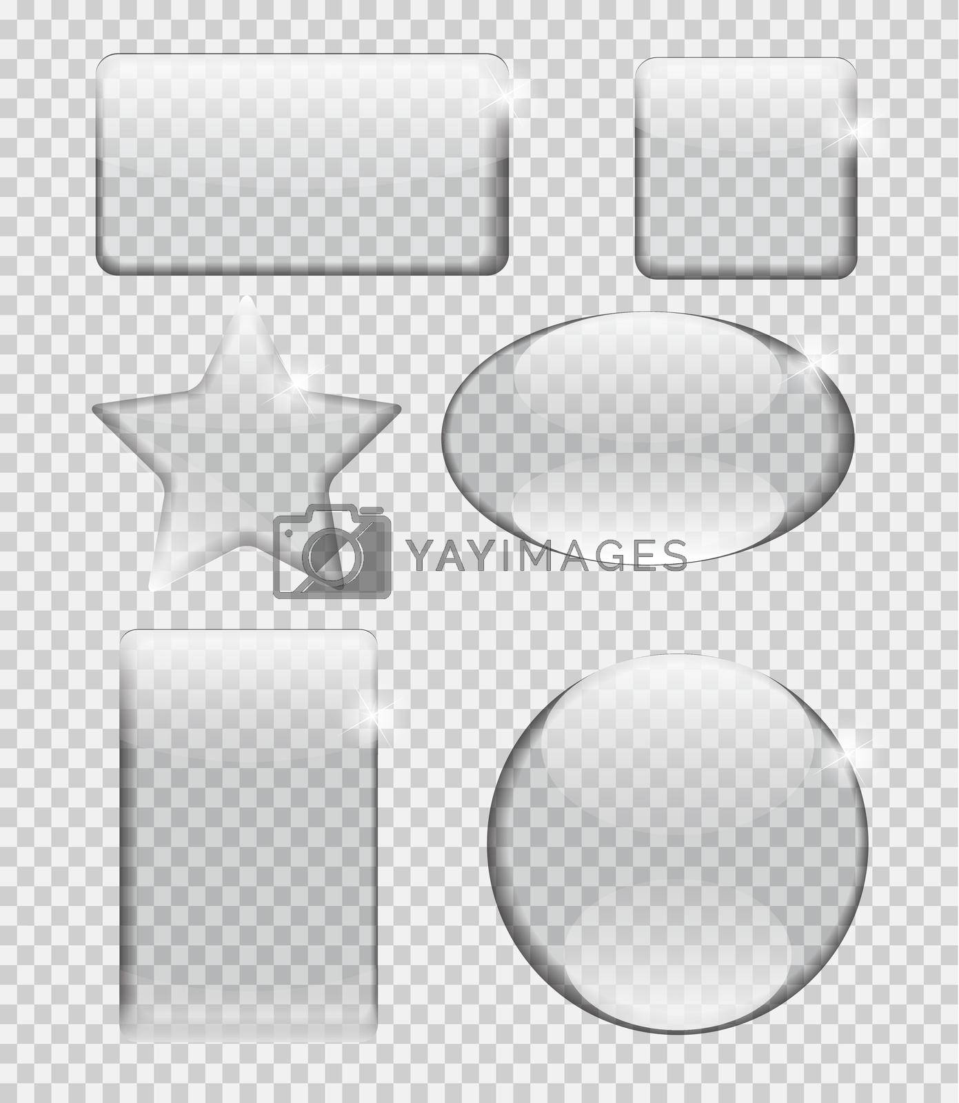 Royalty free image of Glass Transparency Frame Vector Illustration by yganko