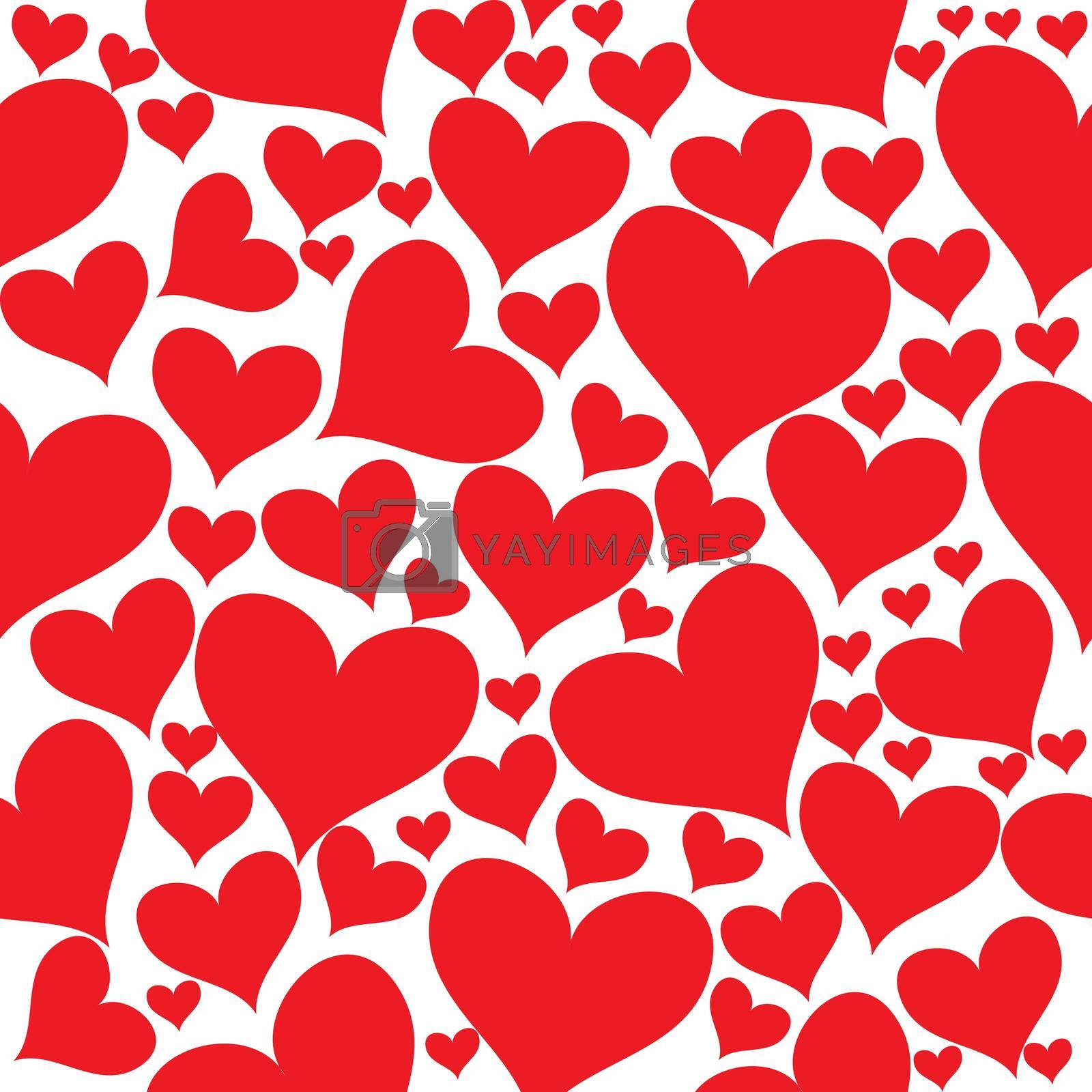 Happy Valentines Day Seamless Pattern Vector Illustration