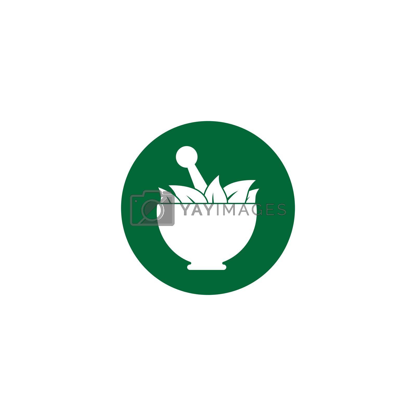 Royalty free image of Herbal medicine logo template vector icon by Attades19
