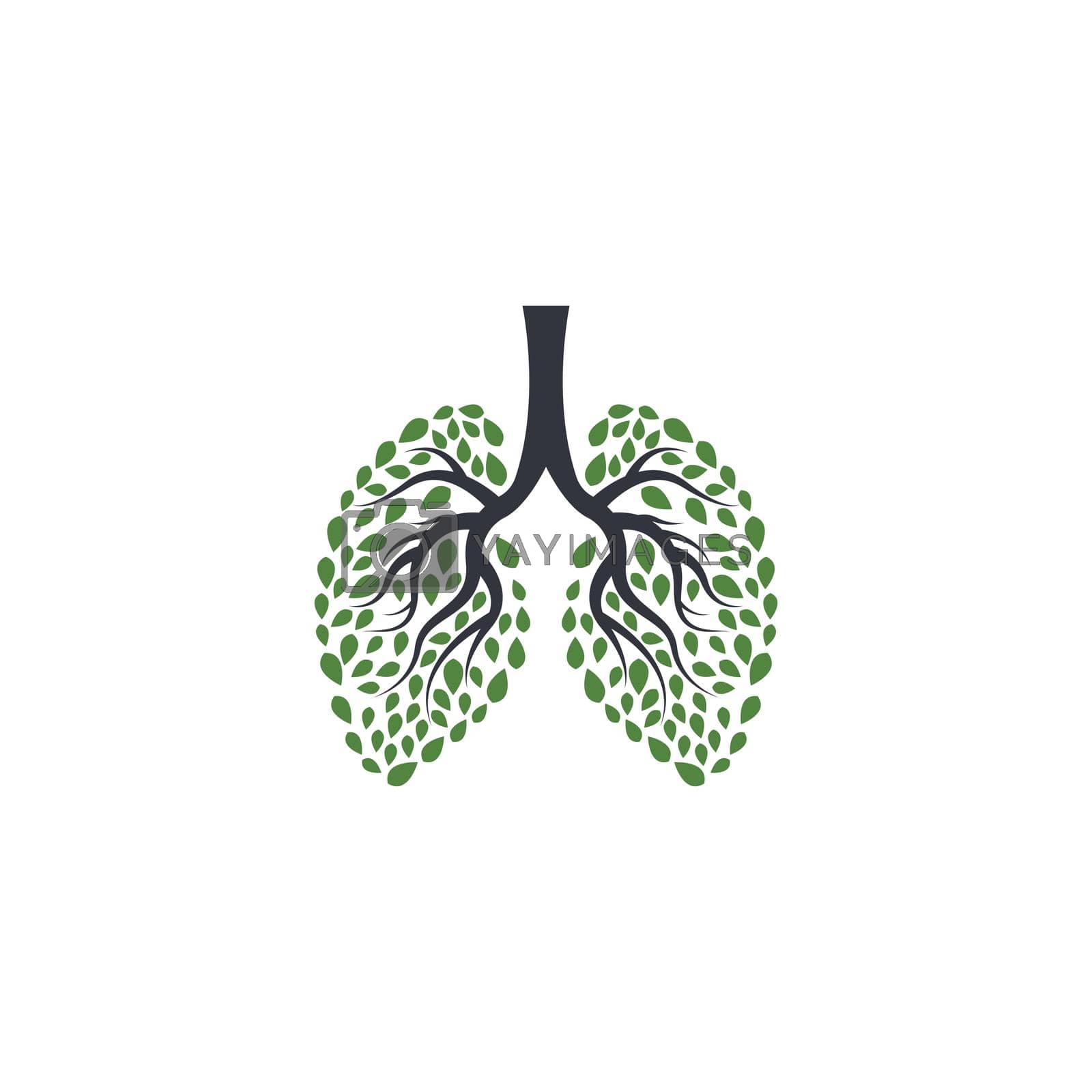 Royalty free image of Lung logo template vector icon by Attades19
