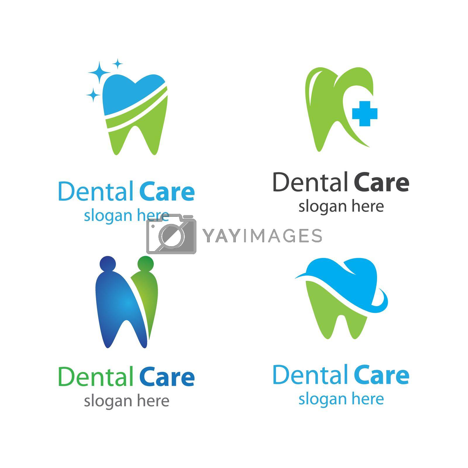 Dental care logo images illustration design