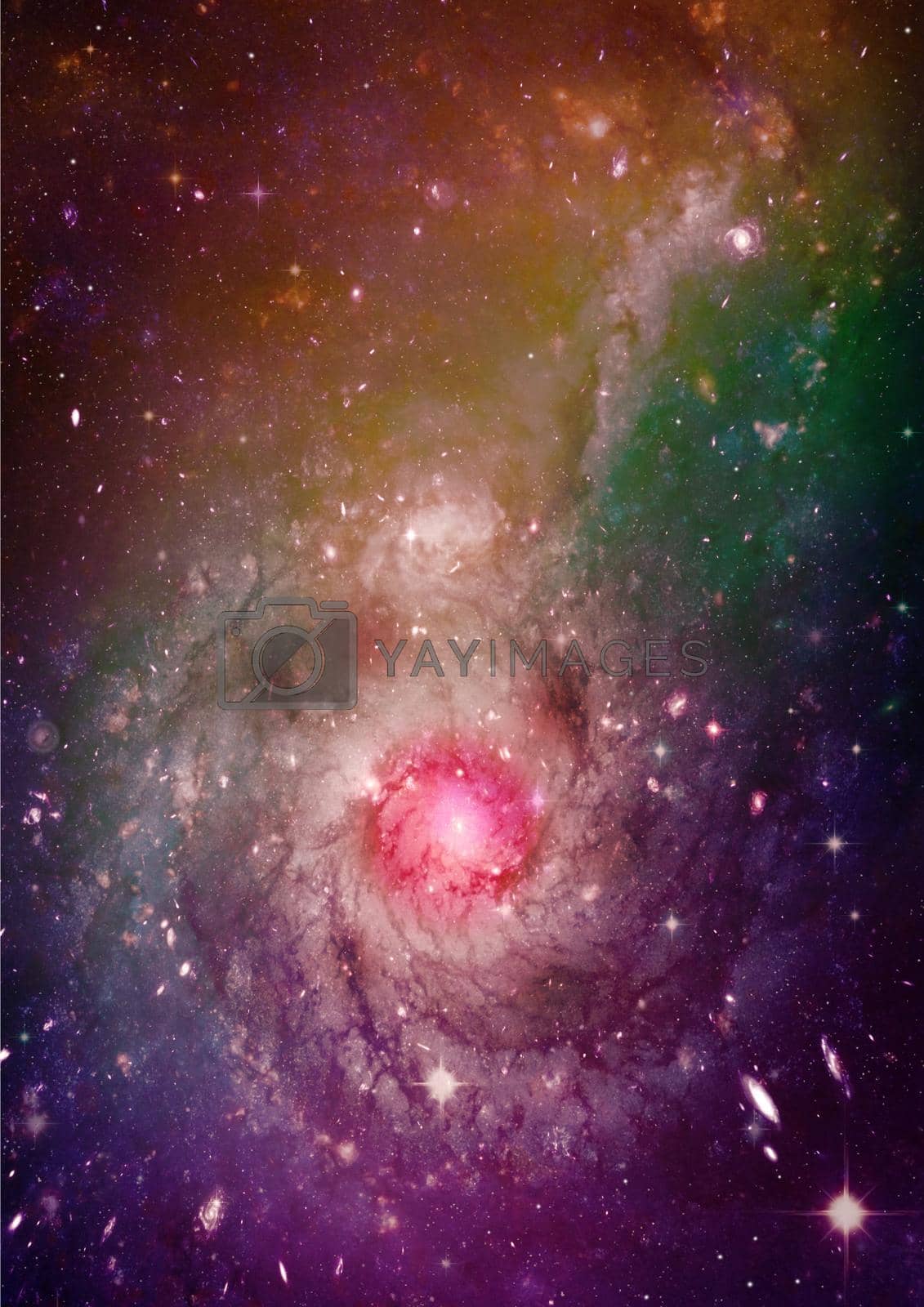 Royalty free image of Far away spiral galaxy by richter1910