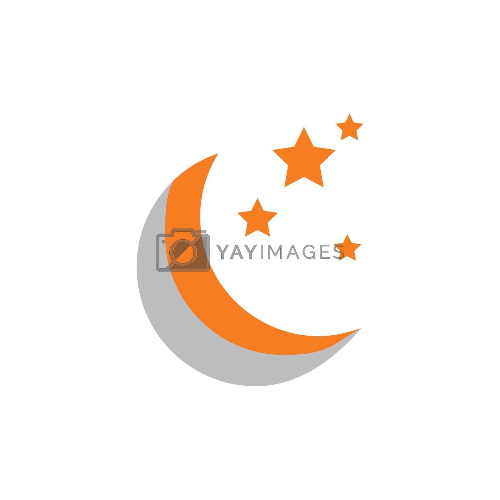 Royalty free image of Moon ilustration logo by awk