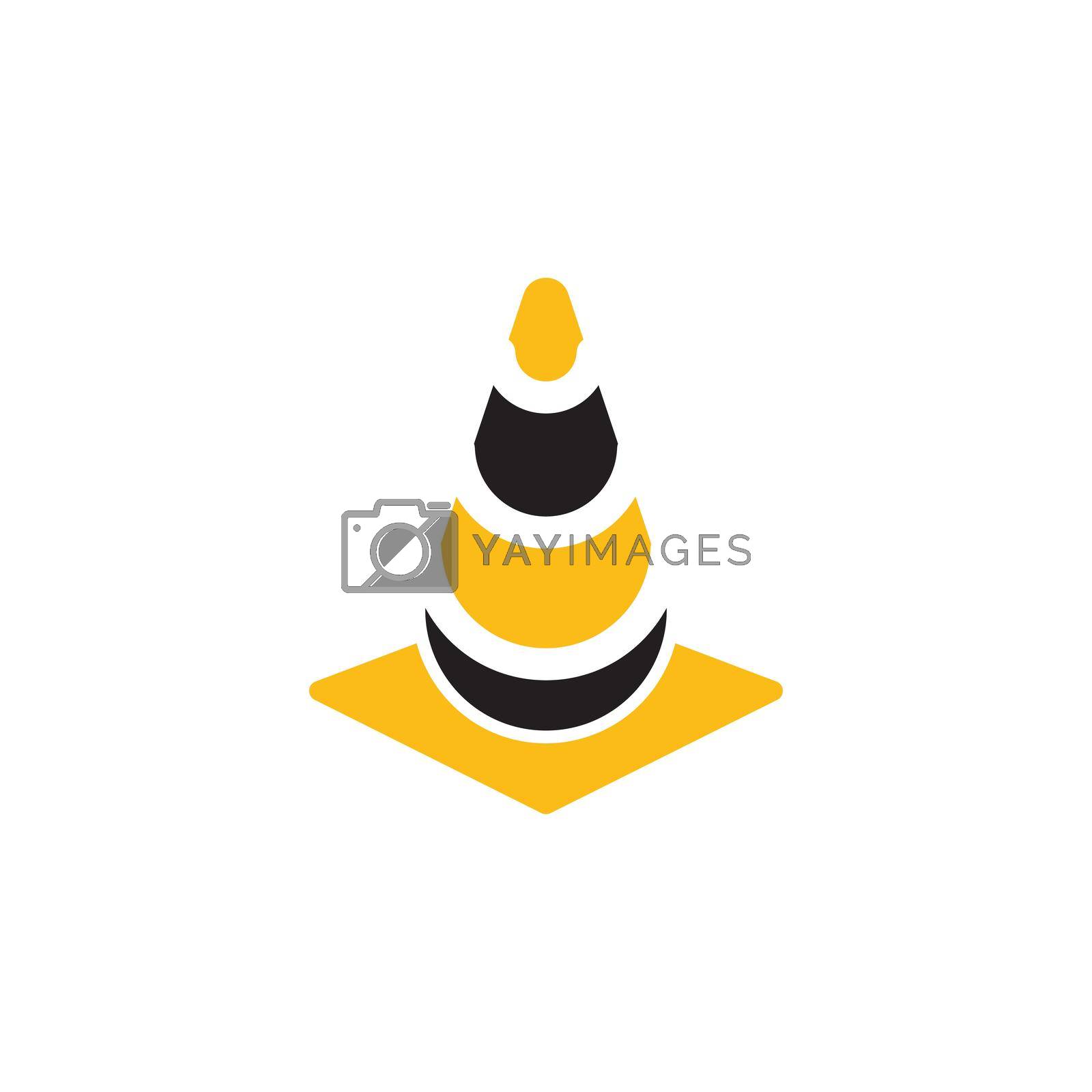 Royalty free image of cone icon logo by awk