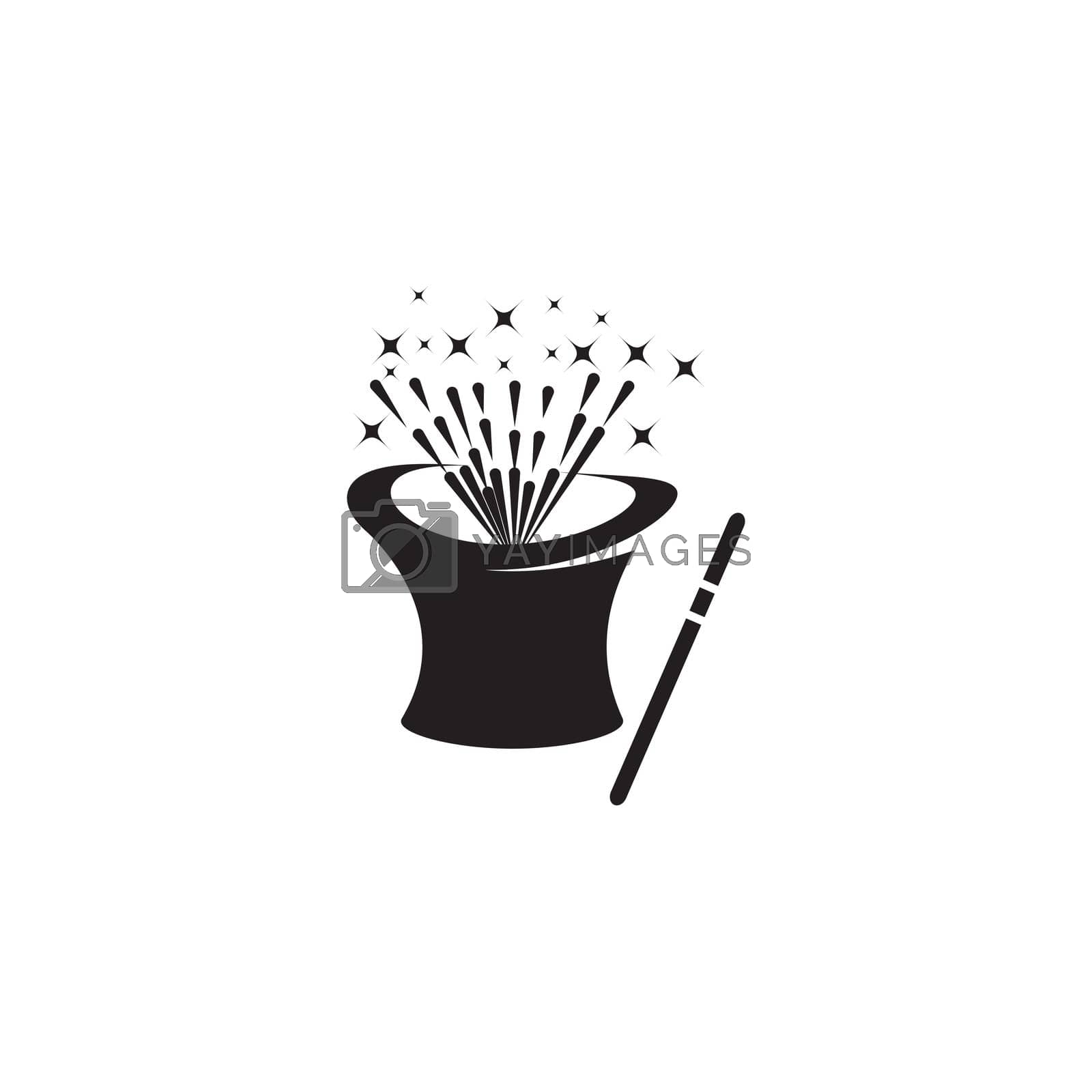 Royalty free image of magic stick logo by awk