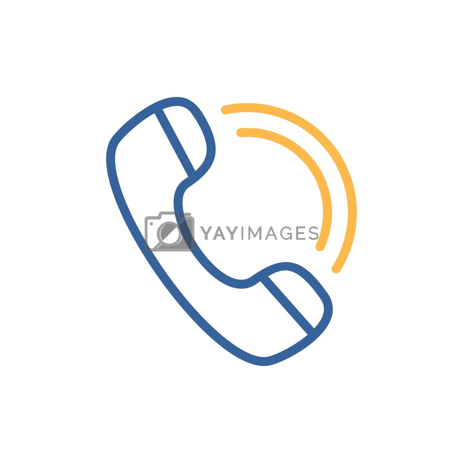 Royalty free image of Phone handset vector icon. E-commerce sign by nosik