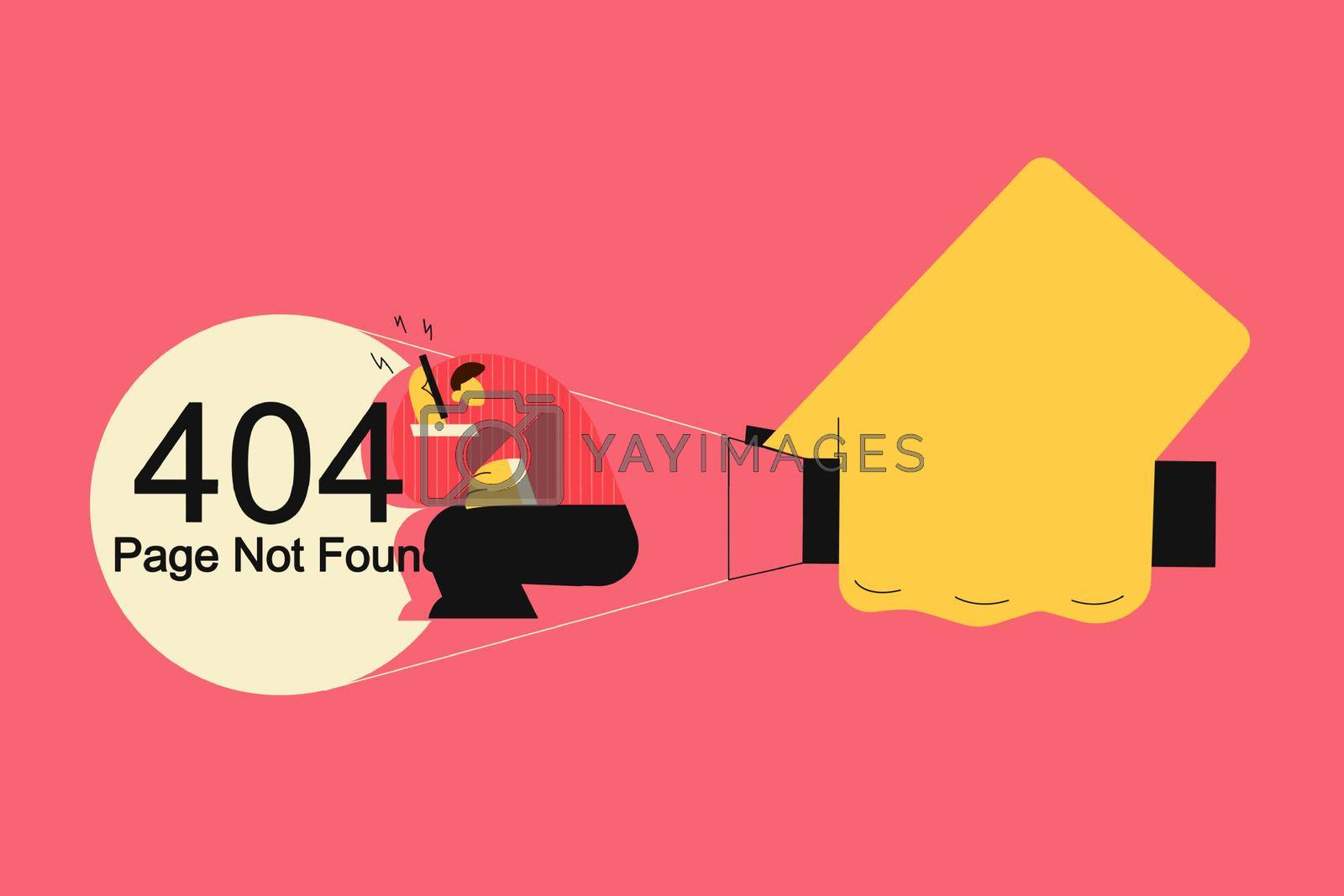 Royalty free image of Uncovering 404 error page not found concept by Vasilyeu